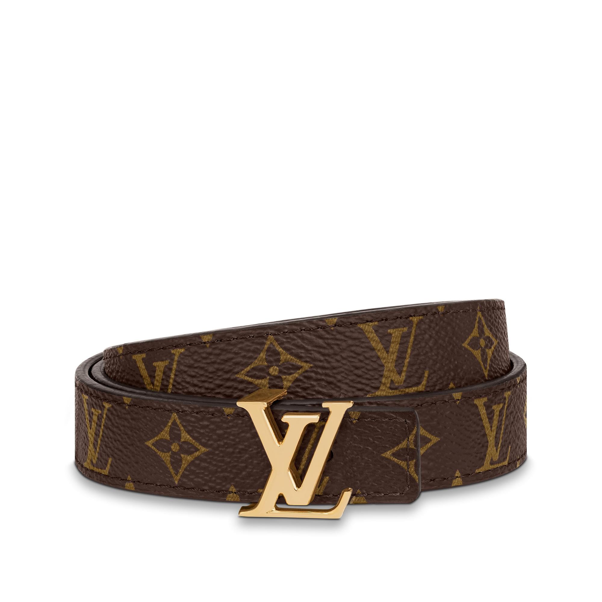 LV Iconic 20毫米雙面皮帶 Monogram 帆布 in 女士