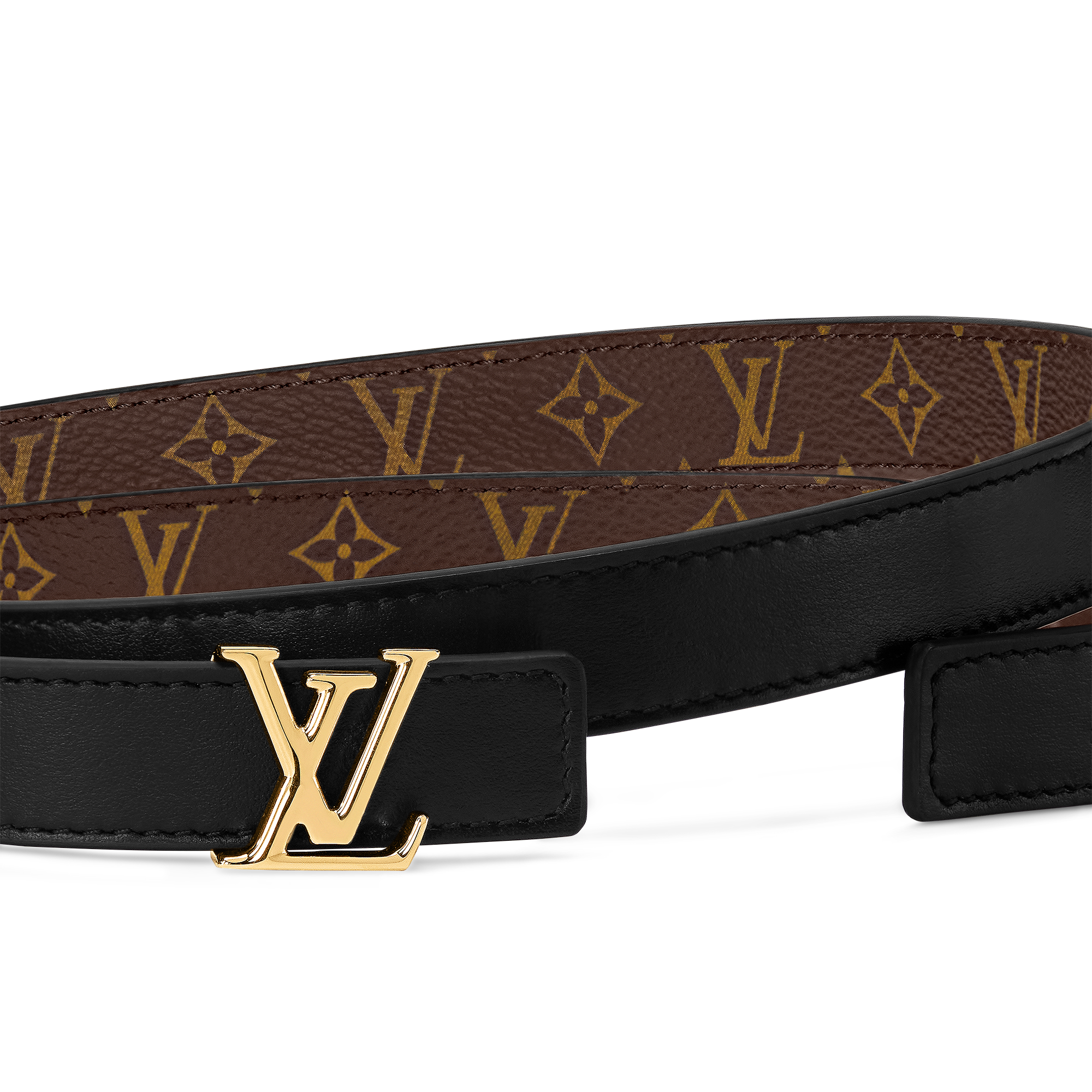 LV Iconic 20毫米雙面皮帶 Monogram 帆布 in 女士