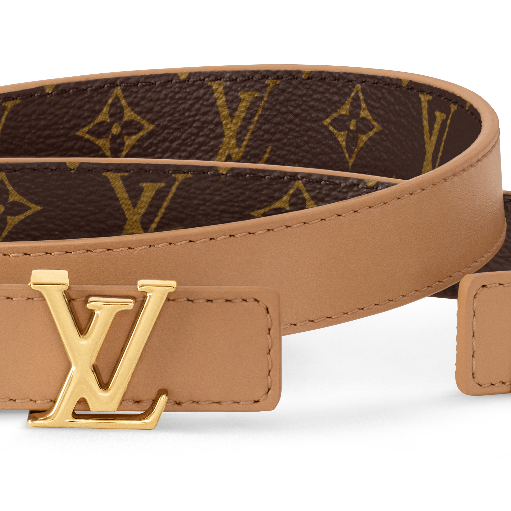 LV Iconic 20毫米雙面皮帶 Monogram 帆布 in 女士