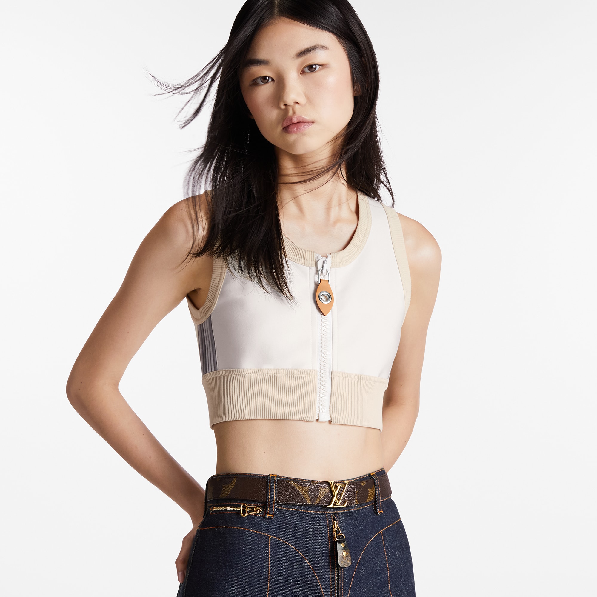 LV Iconic 30毫米雙面皮帶 Monogram 帆布 in 女士