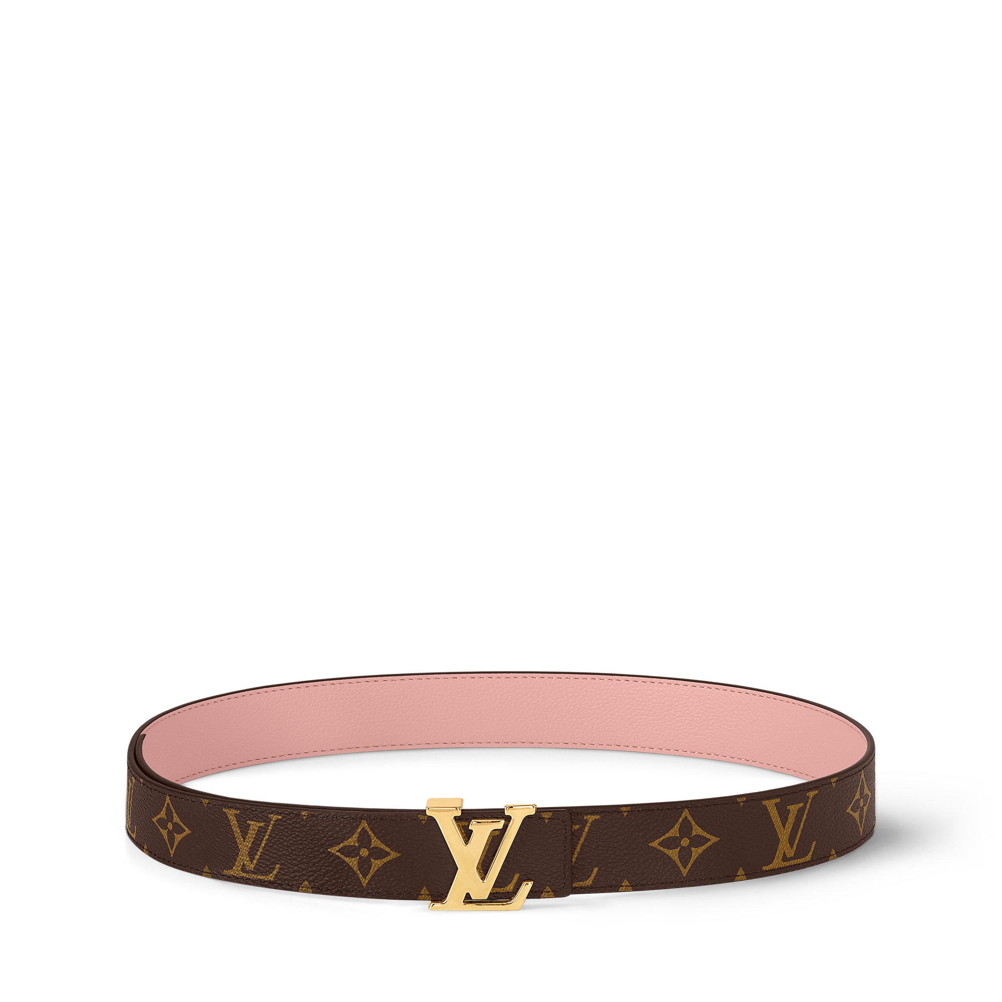 LV Initiales 30毫米雙面皮帶 Monogram 帆布 in 女士