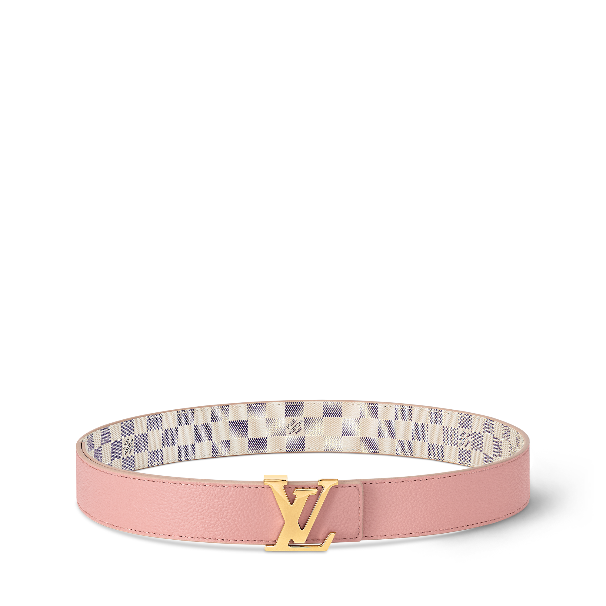 LV Initiales 30mm Reversible Belt Damier Azur Canvas in Women