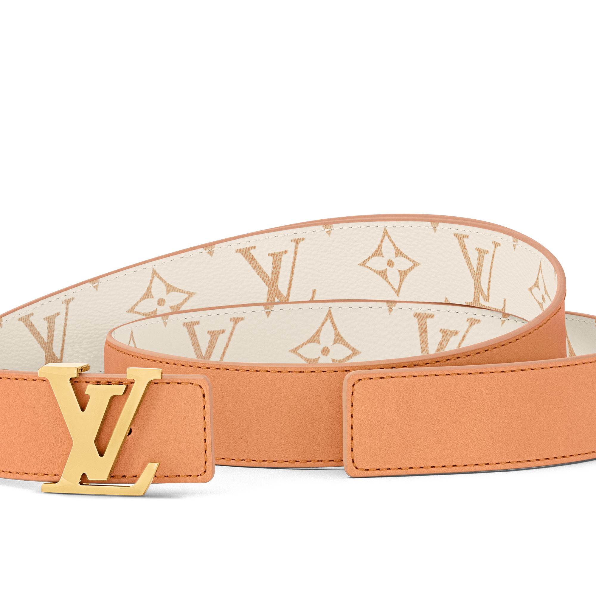 LV Iconic 30毫米雙面皮帶 Monogram Empreinte 皮革 in 女士