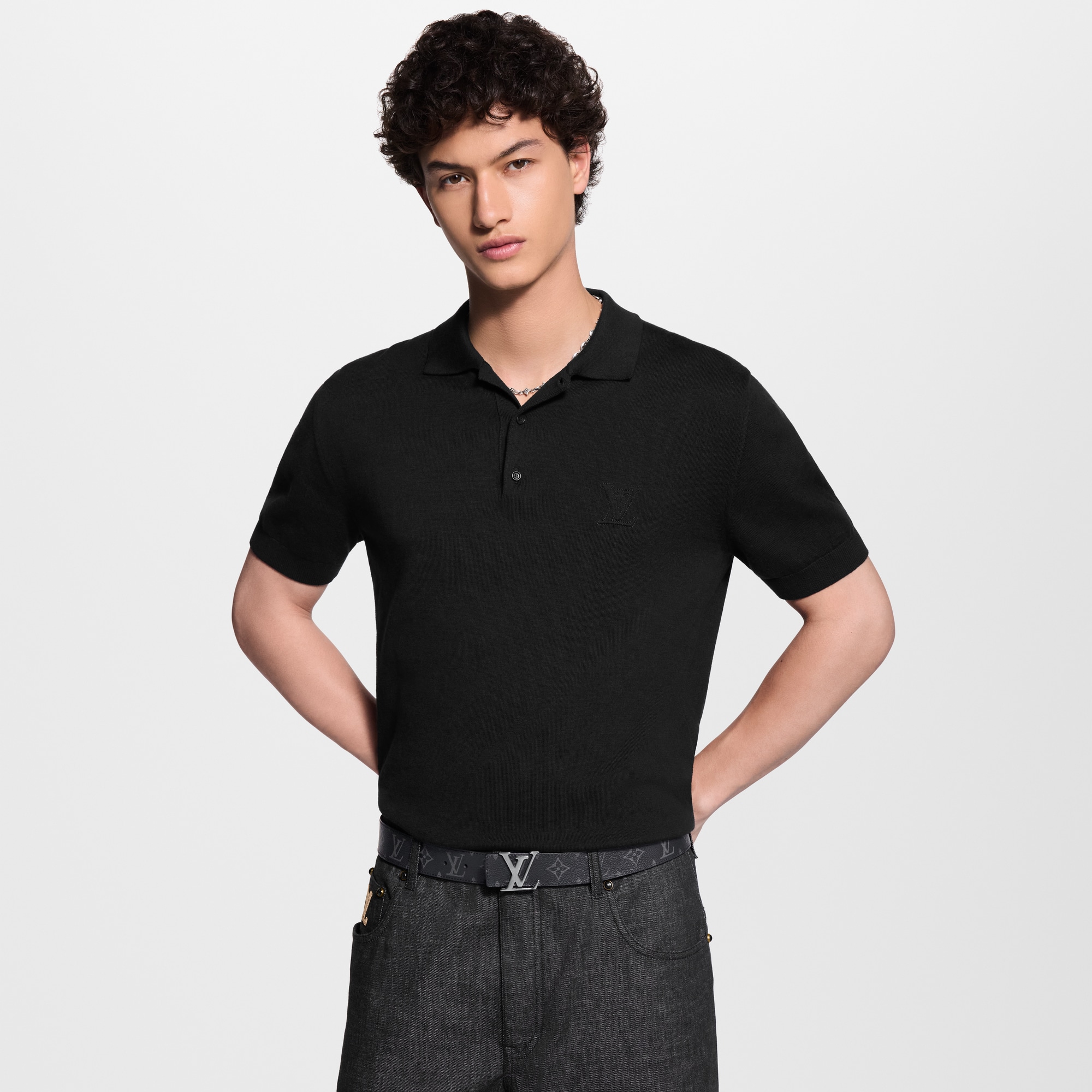 LV Initiales 35毫米雙面皮帶  in 男士