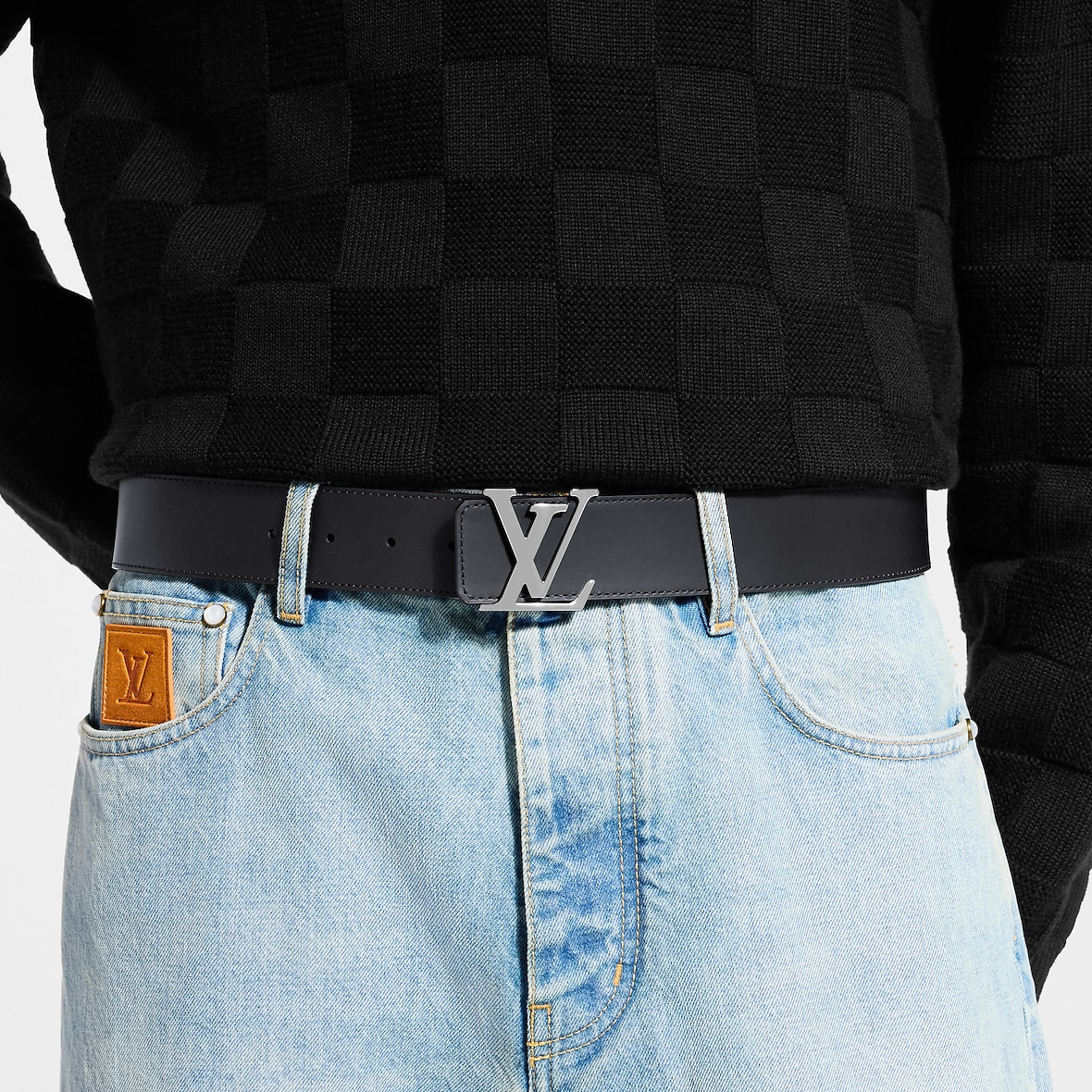 LV Initiales 40毫米雙面皮帶 Monogram Eclipse 帆布 - 名牌Ramadan Gifts for Him ...