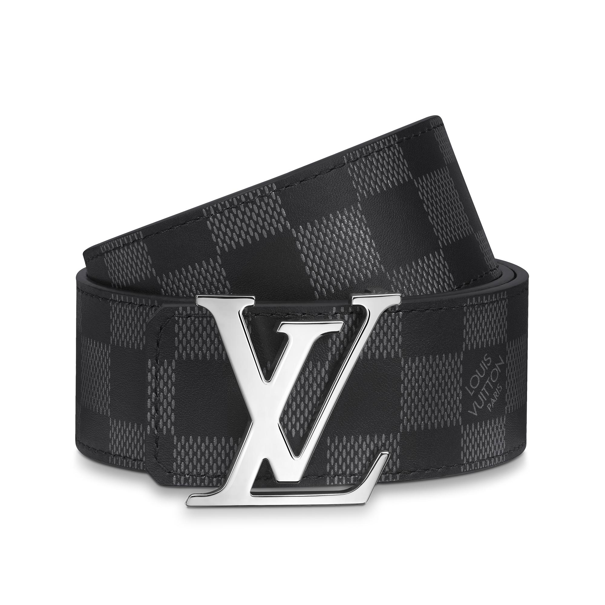 LV Initiales 40毫米雙面皮帶 Damier Infini 皮革 in 男士