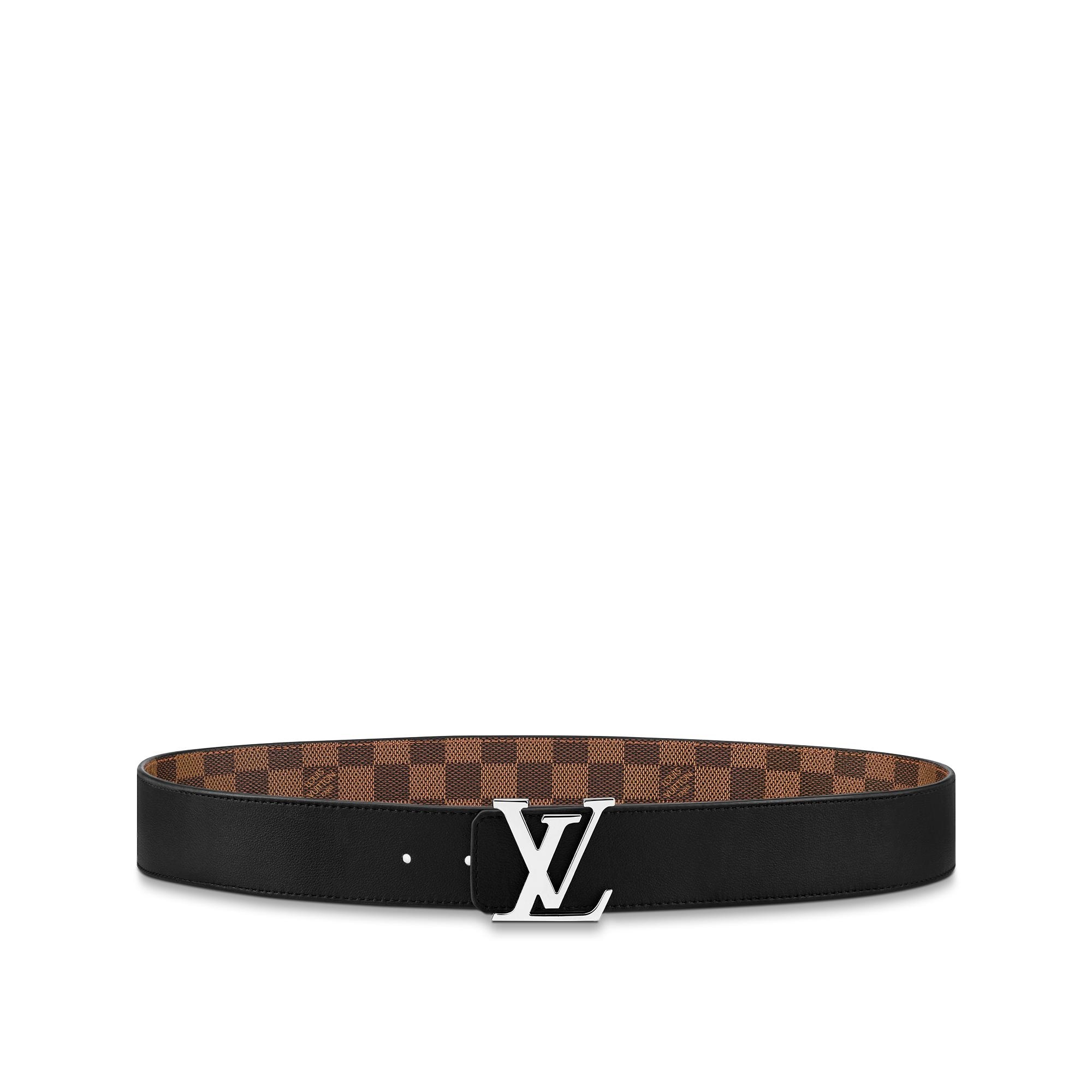 LV Initiales 40MM Reversible Belt Damier Graphite Canvas in Men