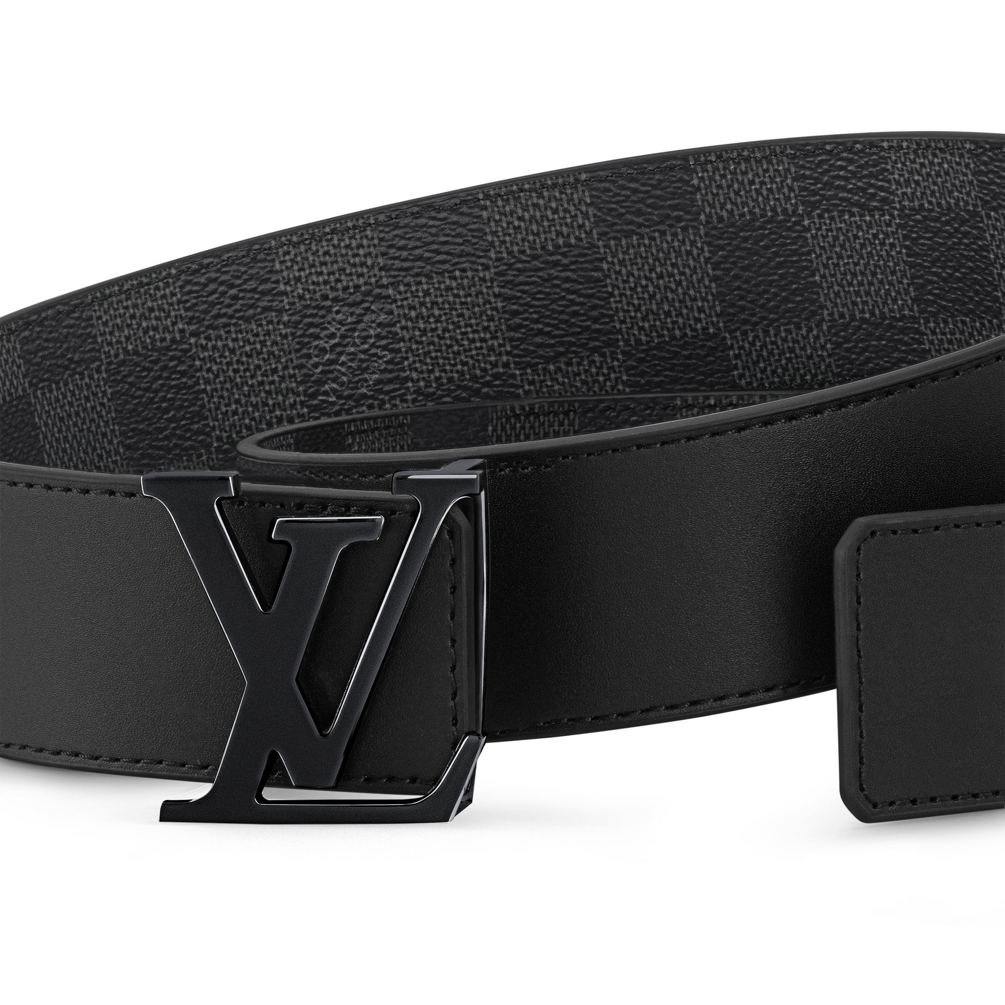 LV Initiales 40MM Reversible Belt Damier Graphite Canvas in Men