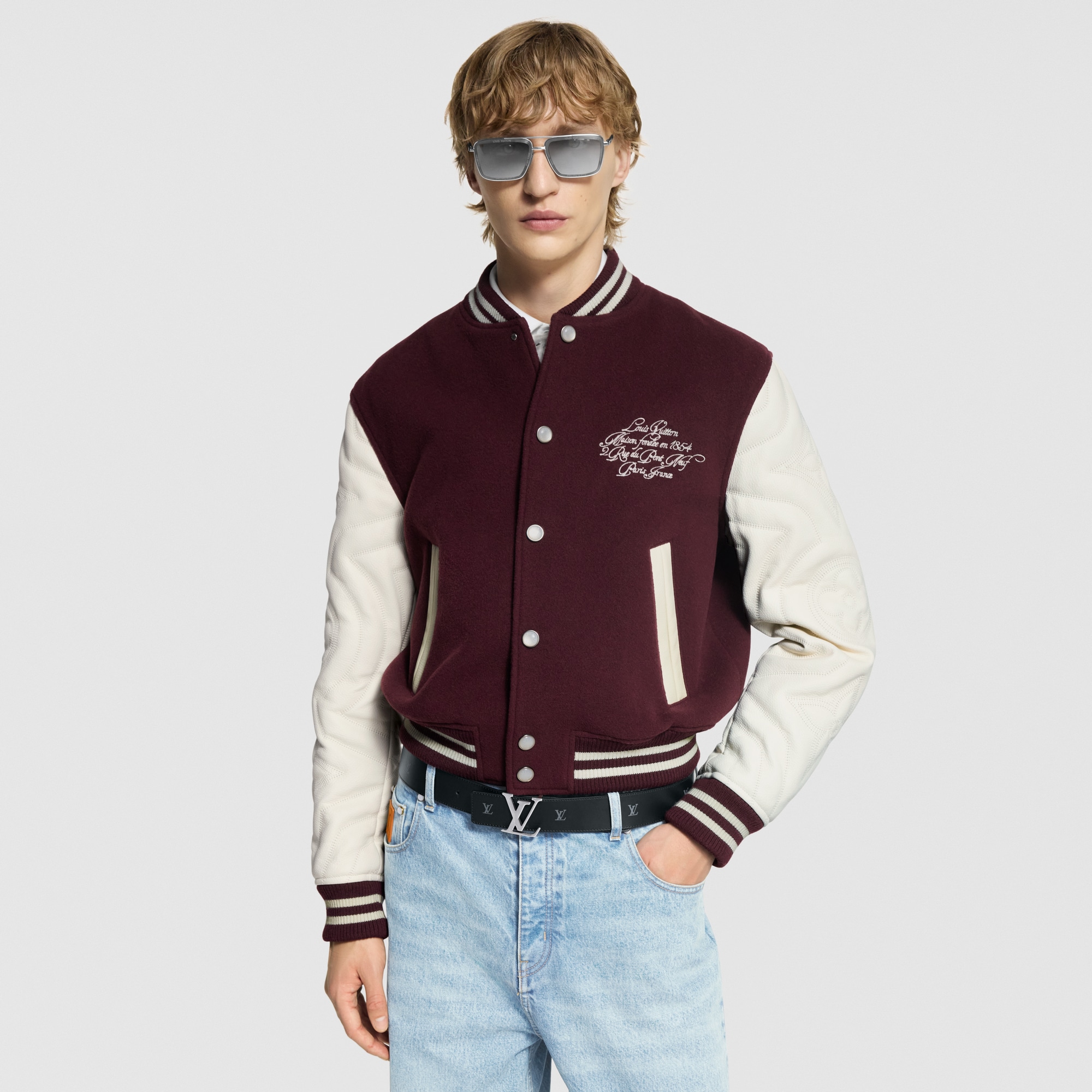 LV Initiales Blason 40 毫米雙面皮帶  in 男士