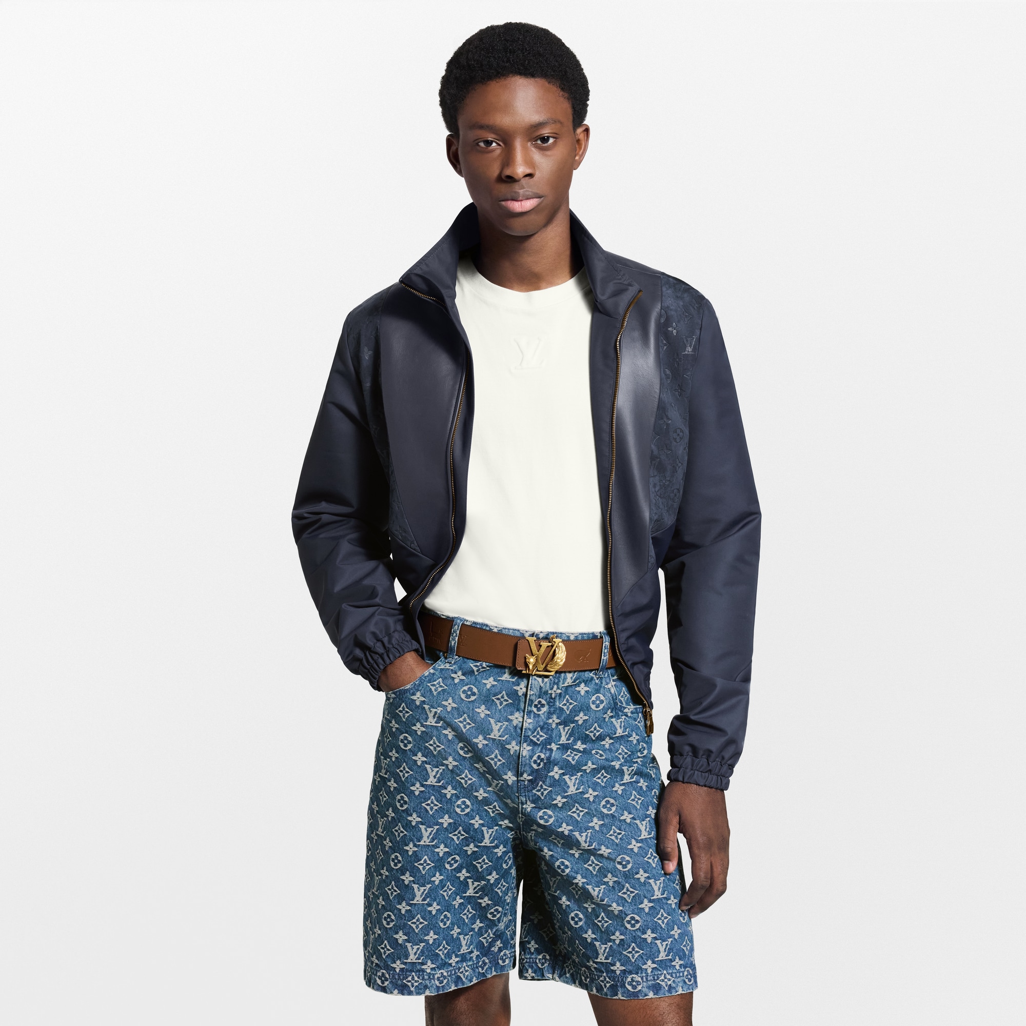 LV Initiales Fox 40毫米雙面皮帶  in 男士