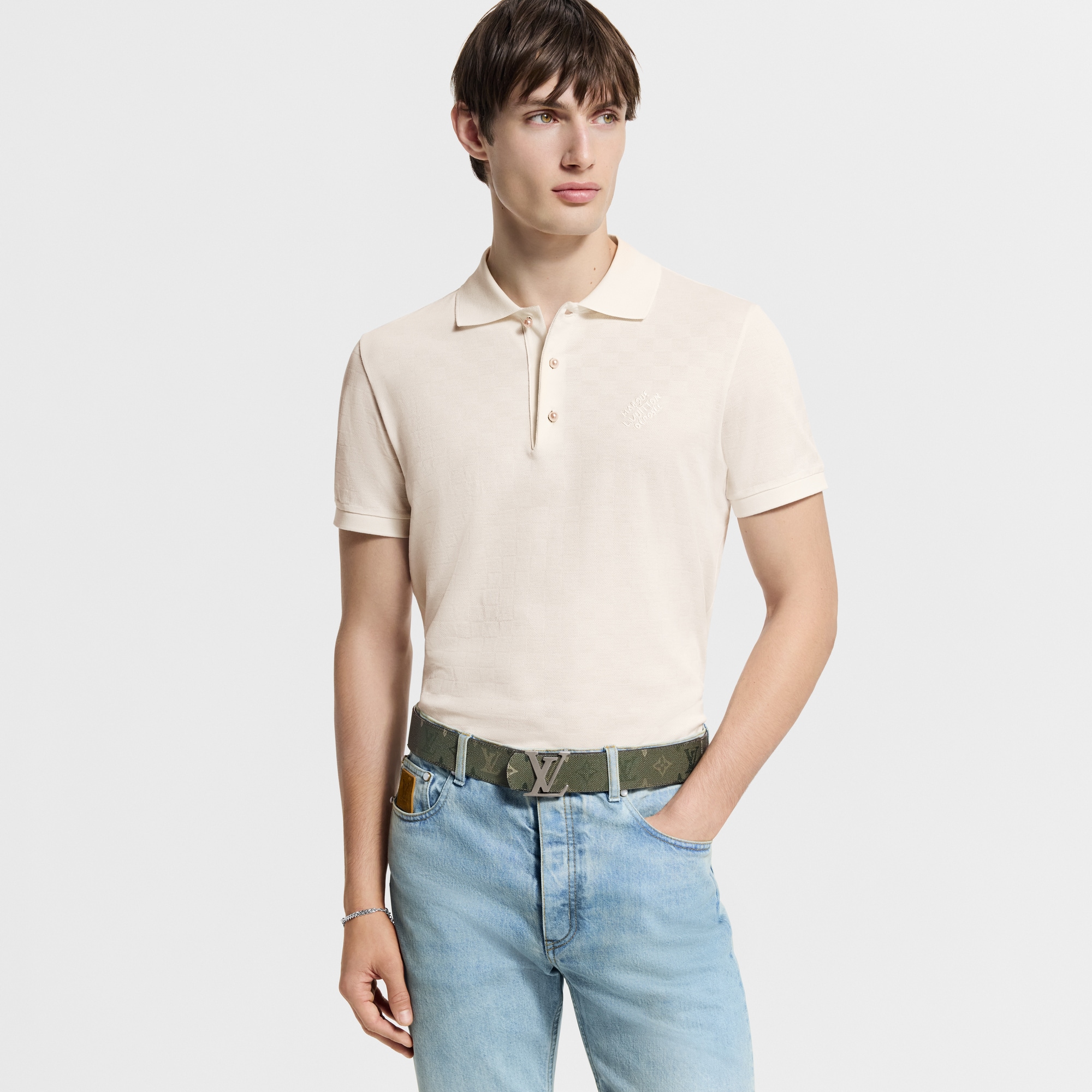 LV Initiales Monogram Surplus 40毫米皮帶  in 男士