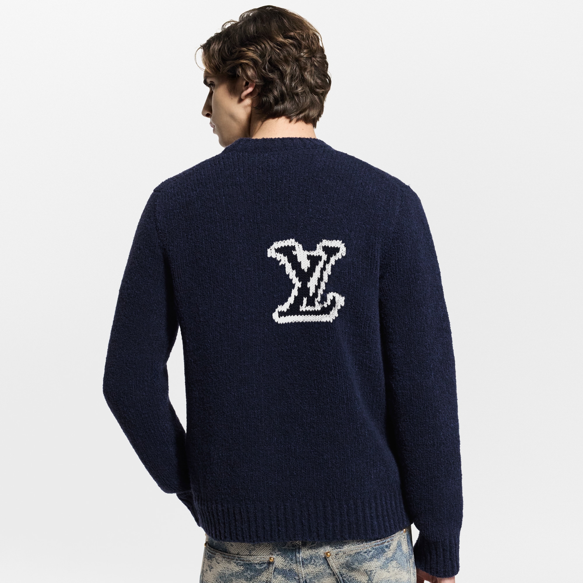 LV Intarsia Crewneck  in Men