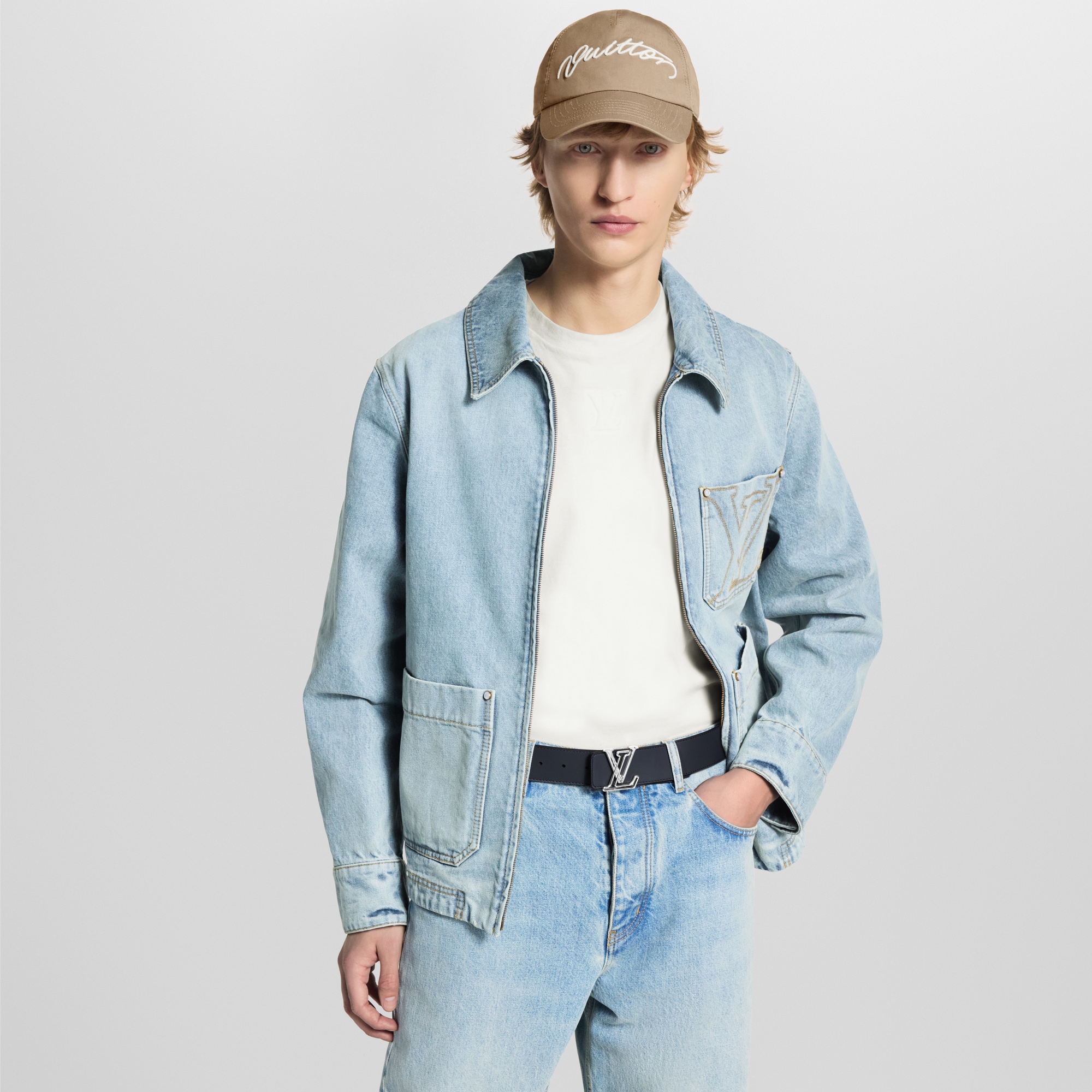 LV Line 40MM Reversible Belt Monogram Canvas in Men