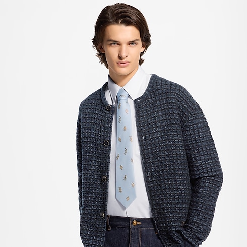 LV Locks Tie worn view