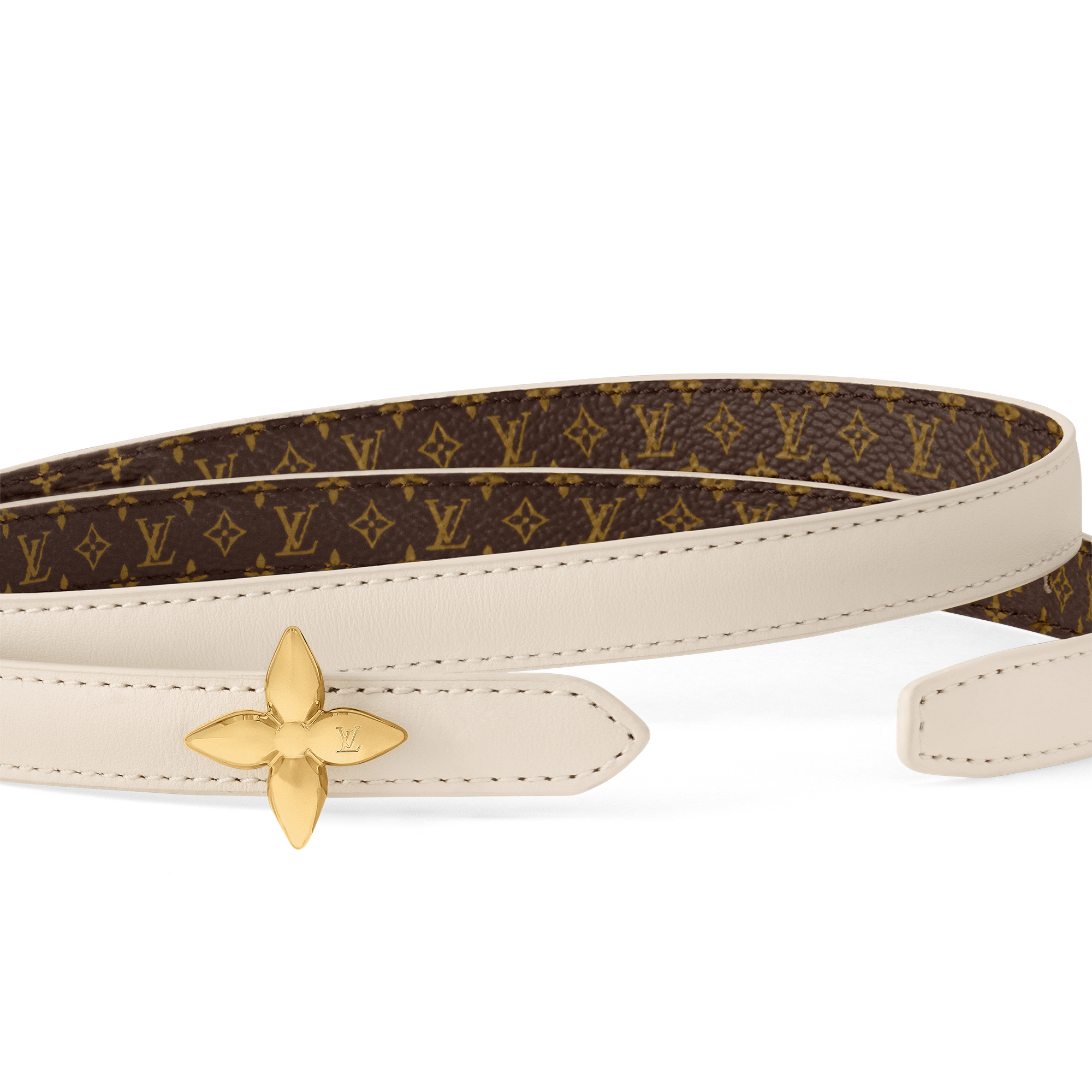 LV Mini Flowergram15mm Reversible Belt  in Women