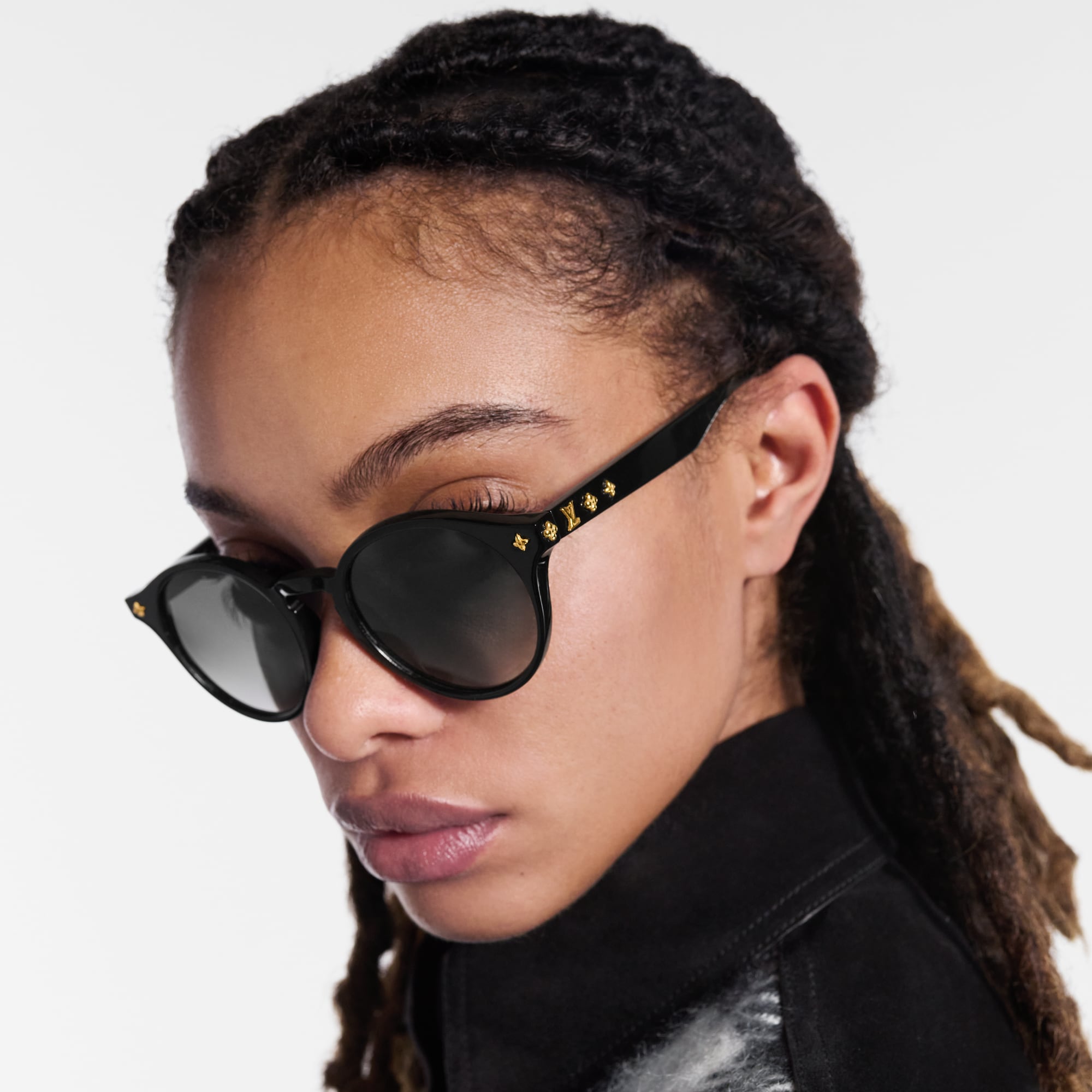 LV Minigram Round Sunglasses . in Women