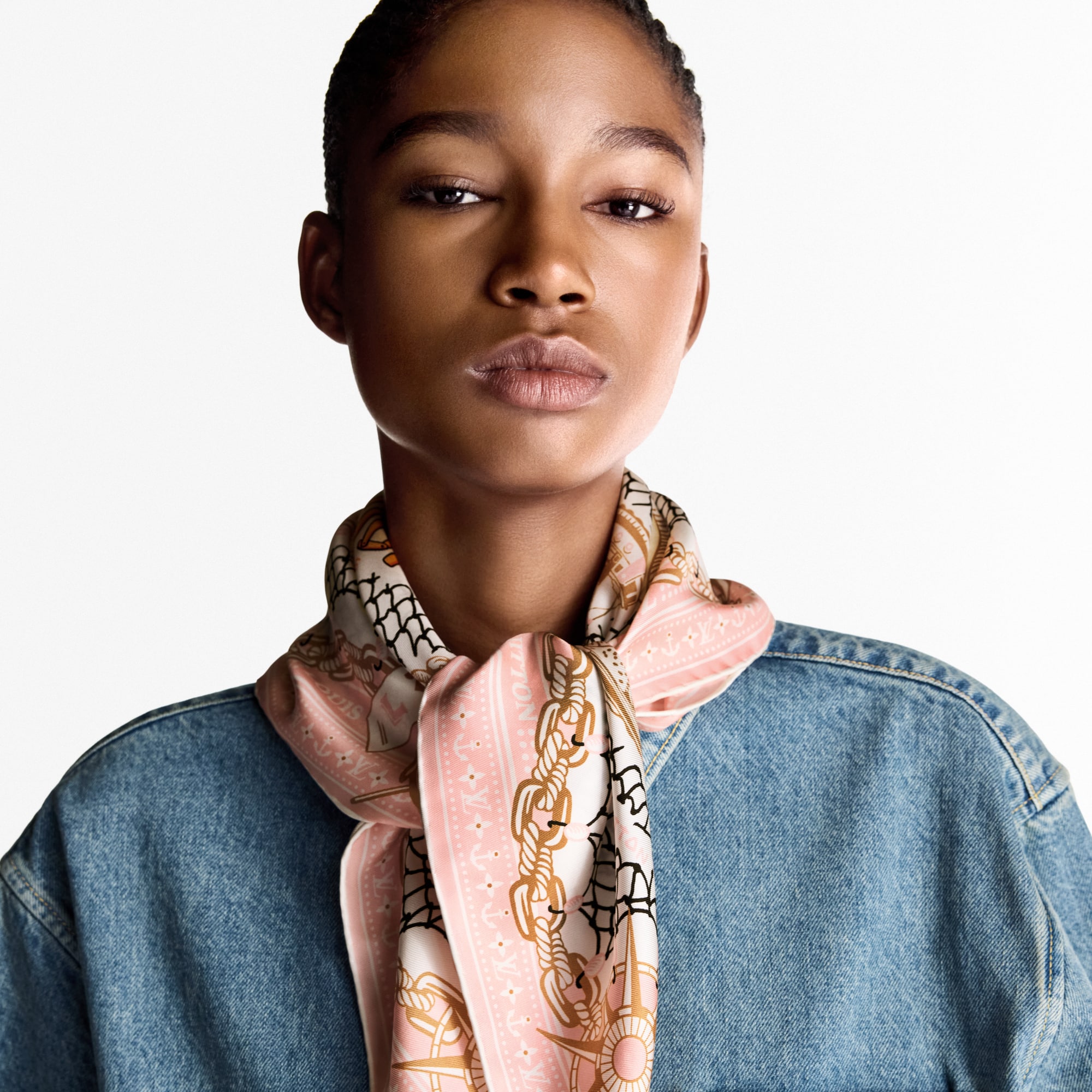 LV Ocean Treasure Map Square 70 . in Women