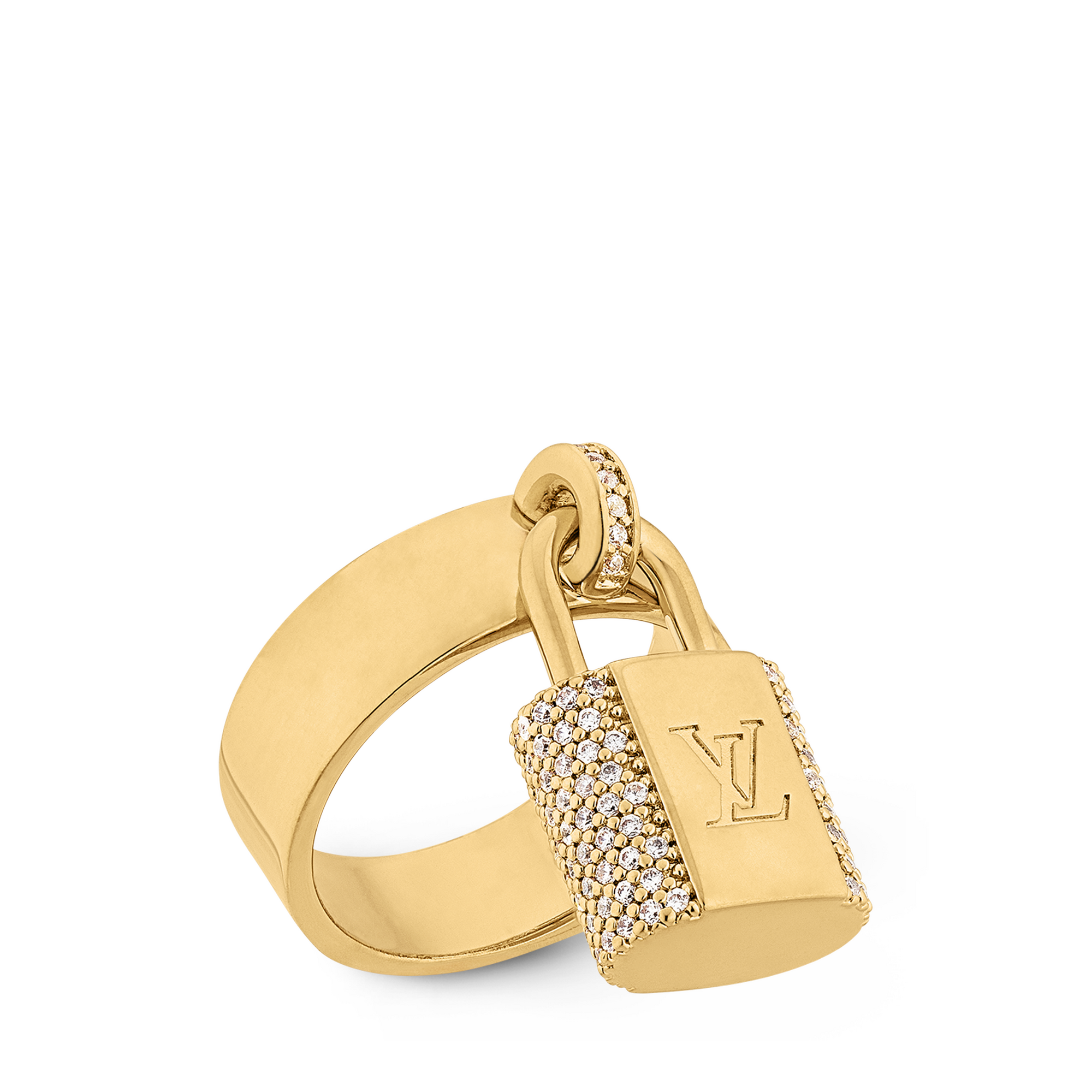 LV Padlock Ring . in Women