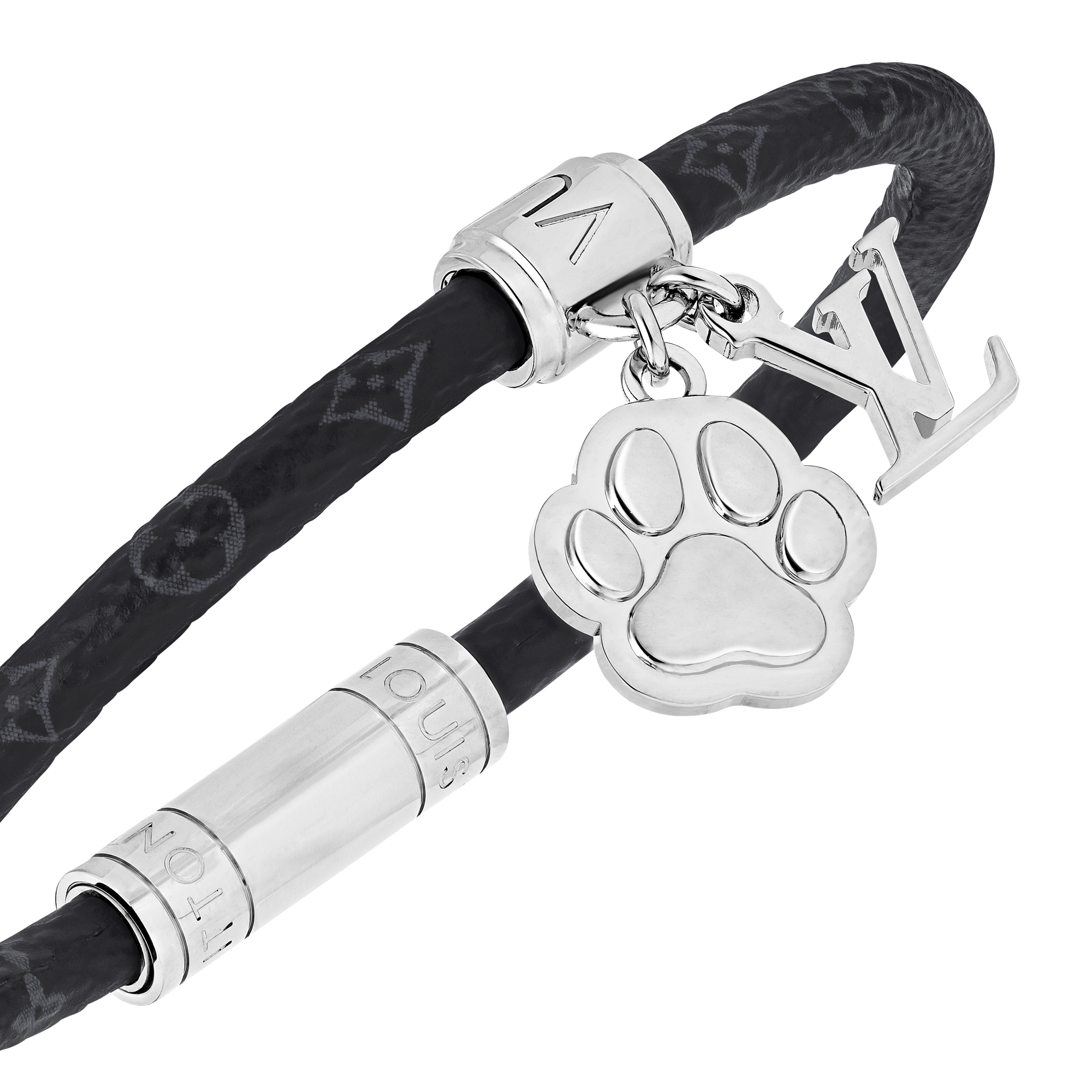 LV Paw Bracelet Monogram Canvas in Men