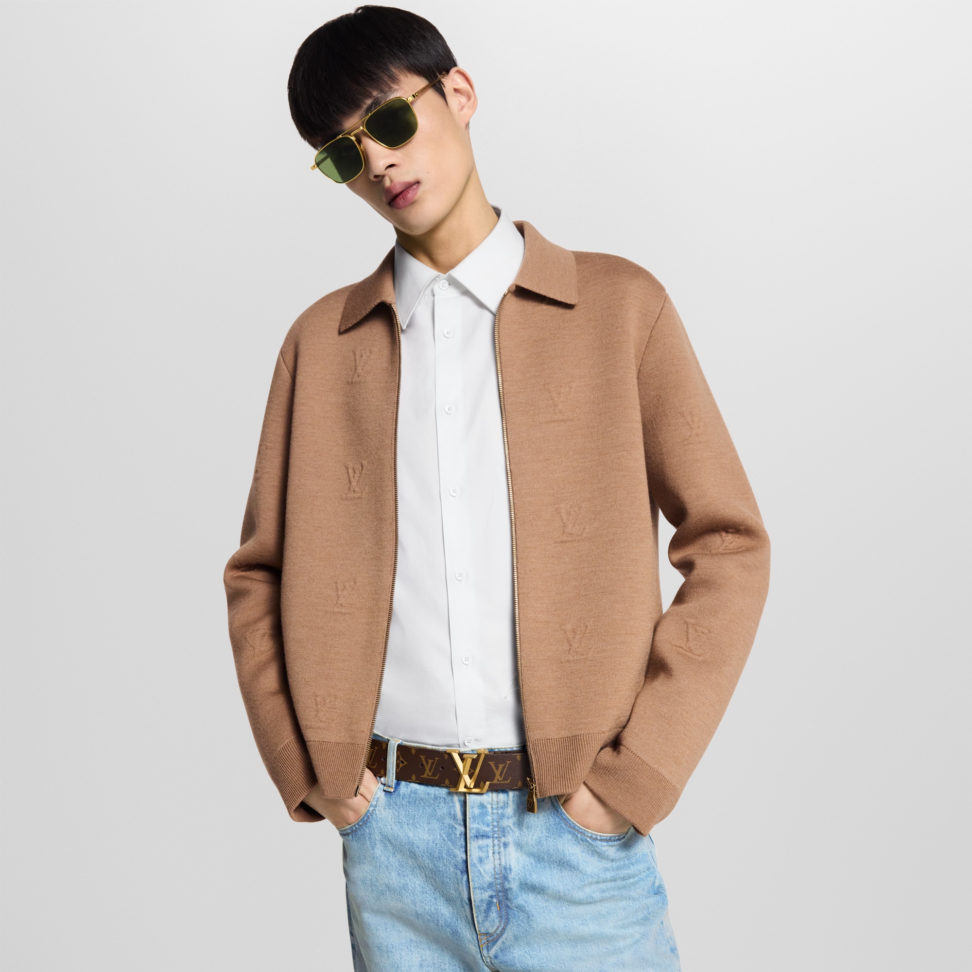 LV Pyramide 40MM Belt Monogram Canvas in Men