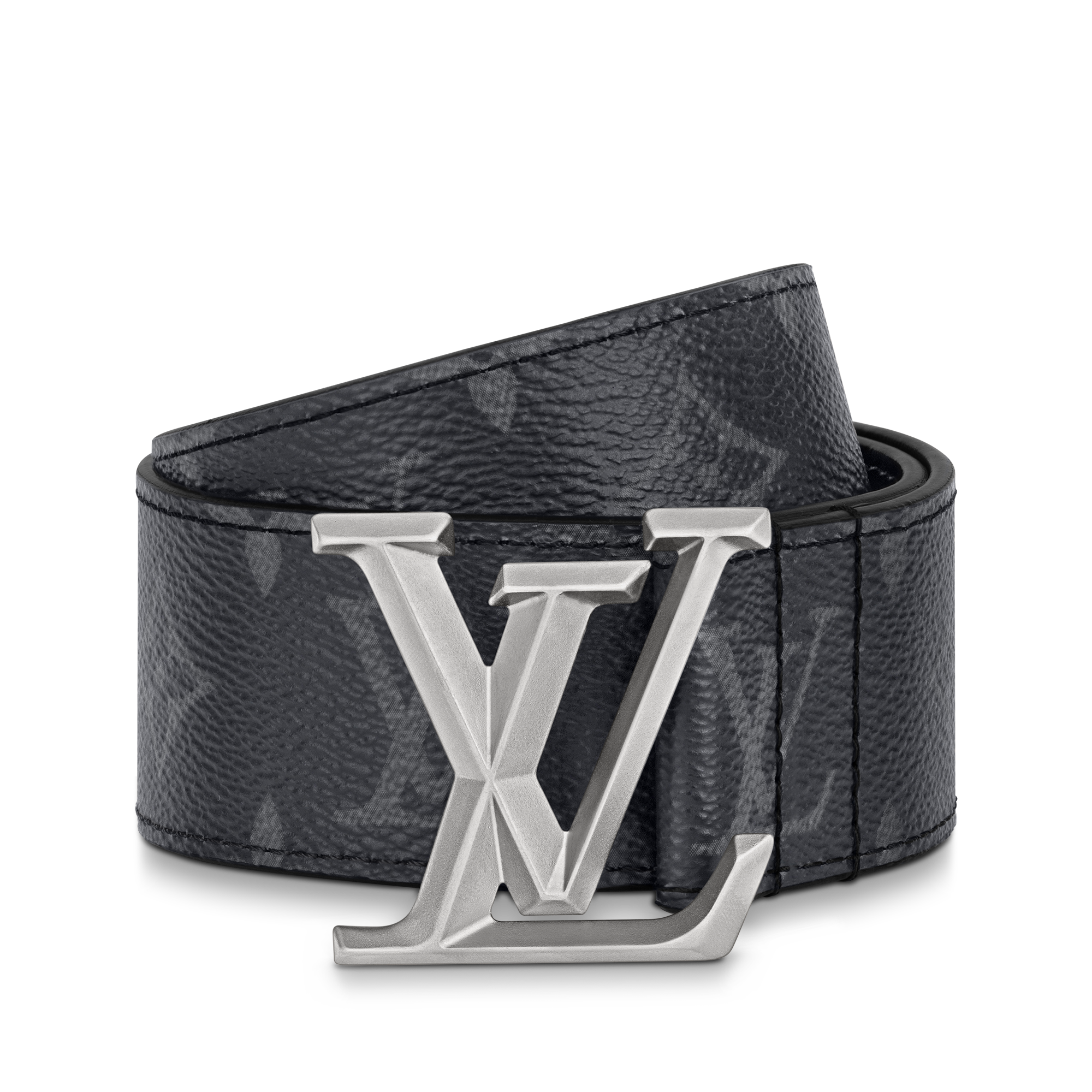 LV Pyramide 40mm Belt Monogram Eclipse Canvas in Men