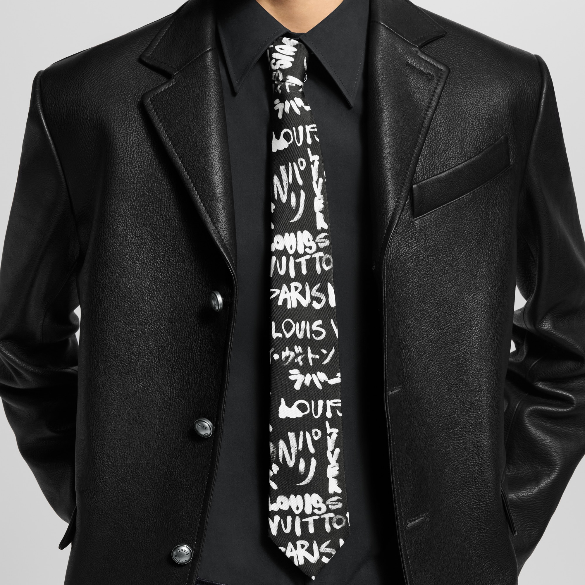 LV Scribble Tie . in Men