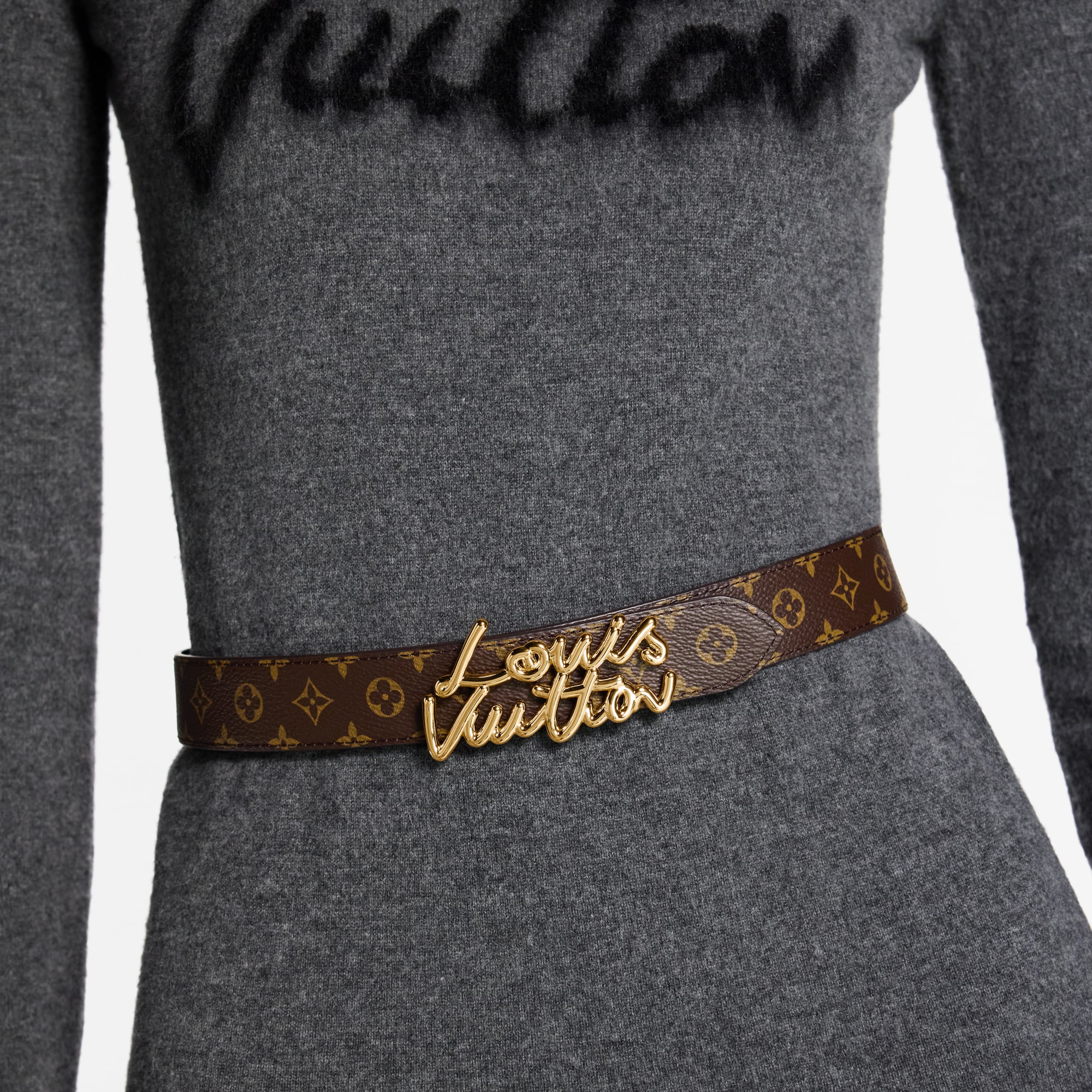 LV Script 30mm Belt  in Women