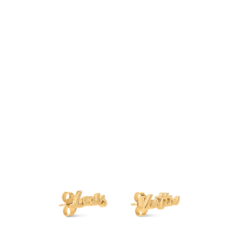 LV Script Stud Earrings . in Women's Fashion Jewellery Earrings collections by Louis Vuitton (Product zoom)