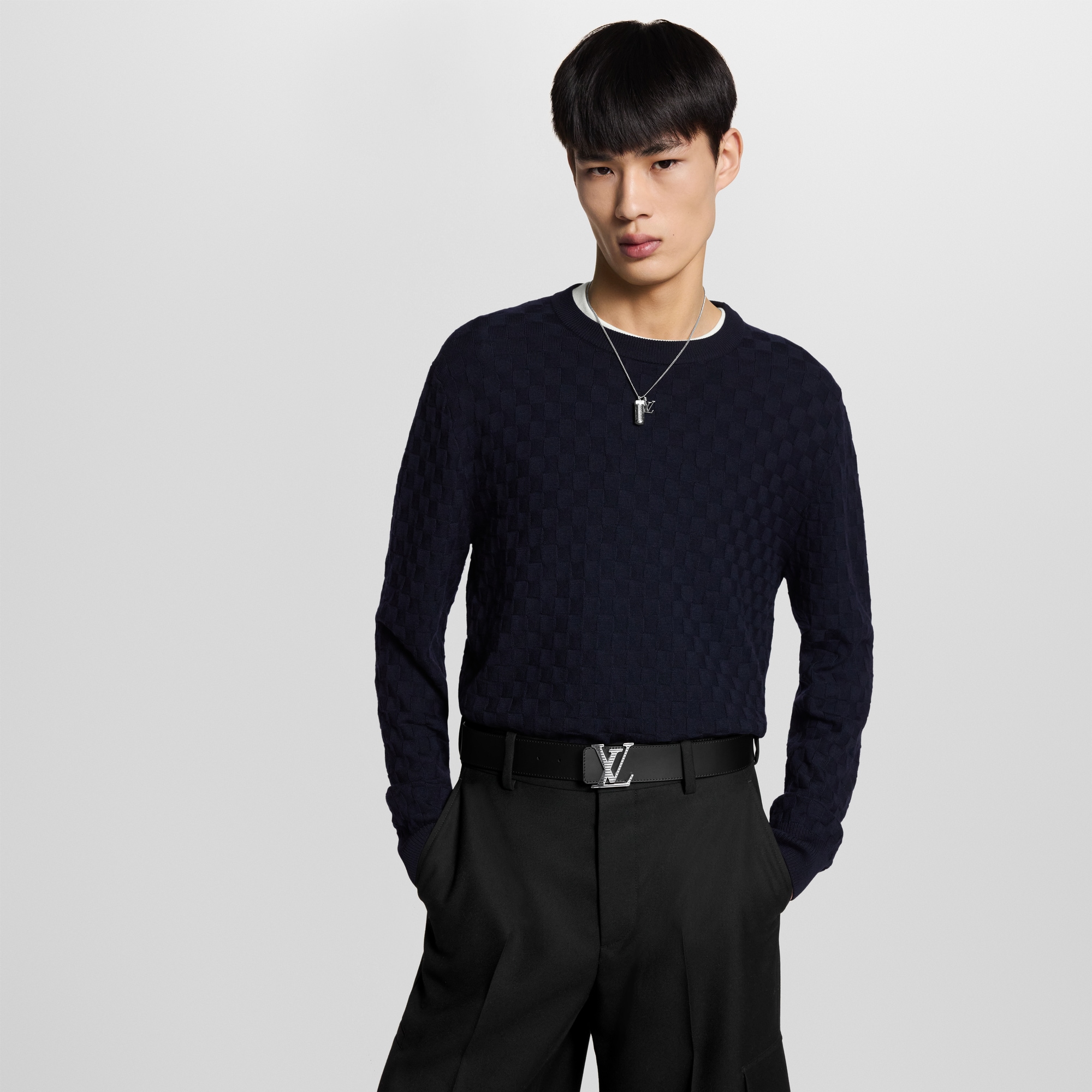 LV Shadow 40毫米雙面皮帶  in 男士