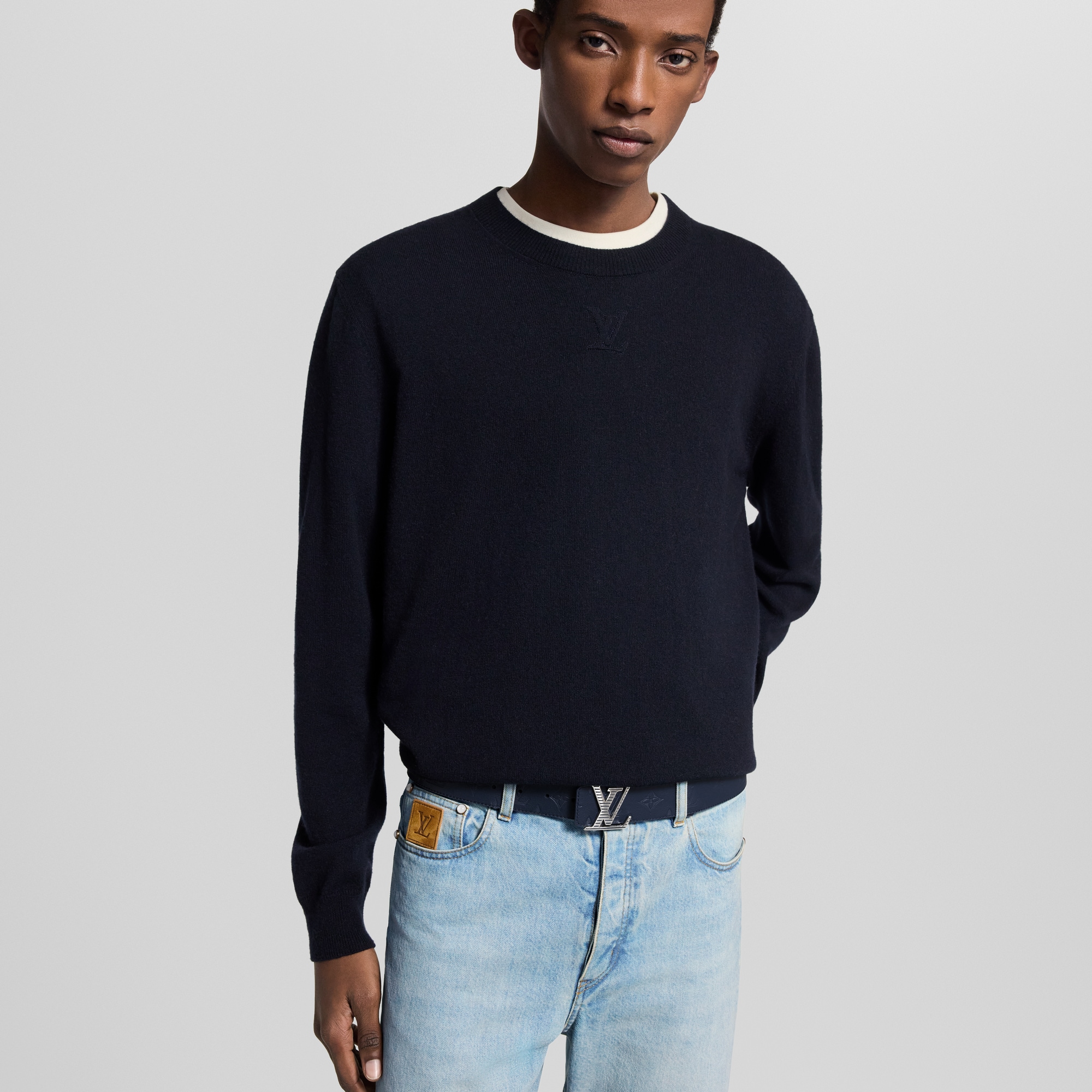 LV Shadow 40毫米雙面皮帶  in 男士