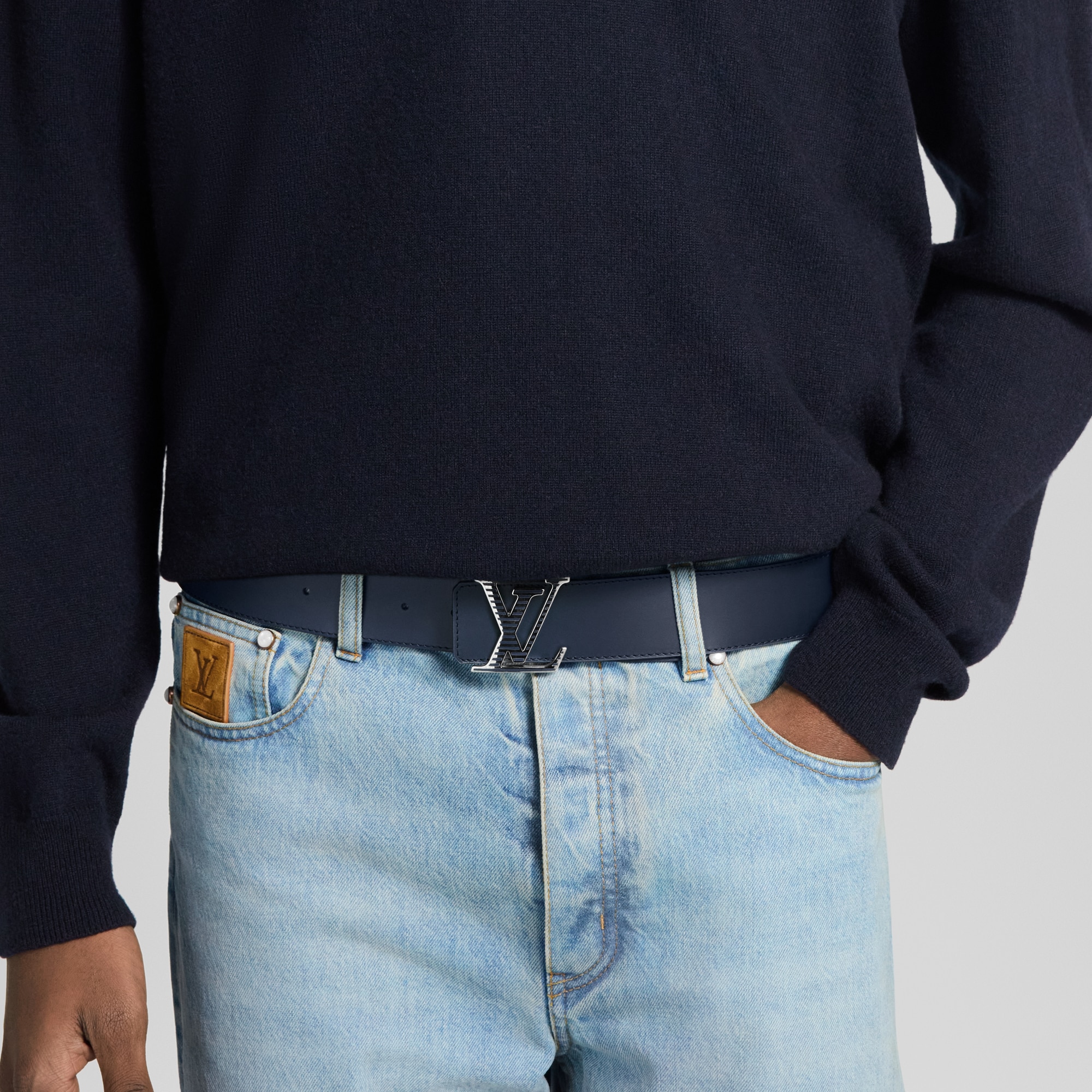 LV Shadow 40毫米雙面皮帶  in 男士