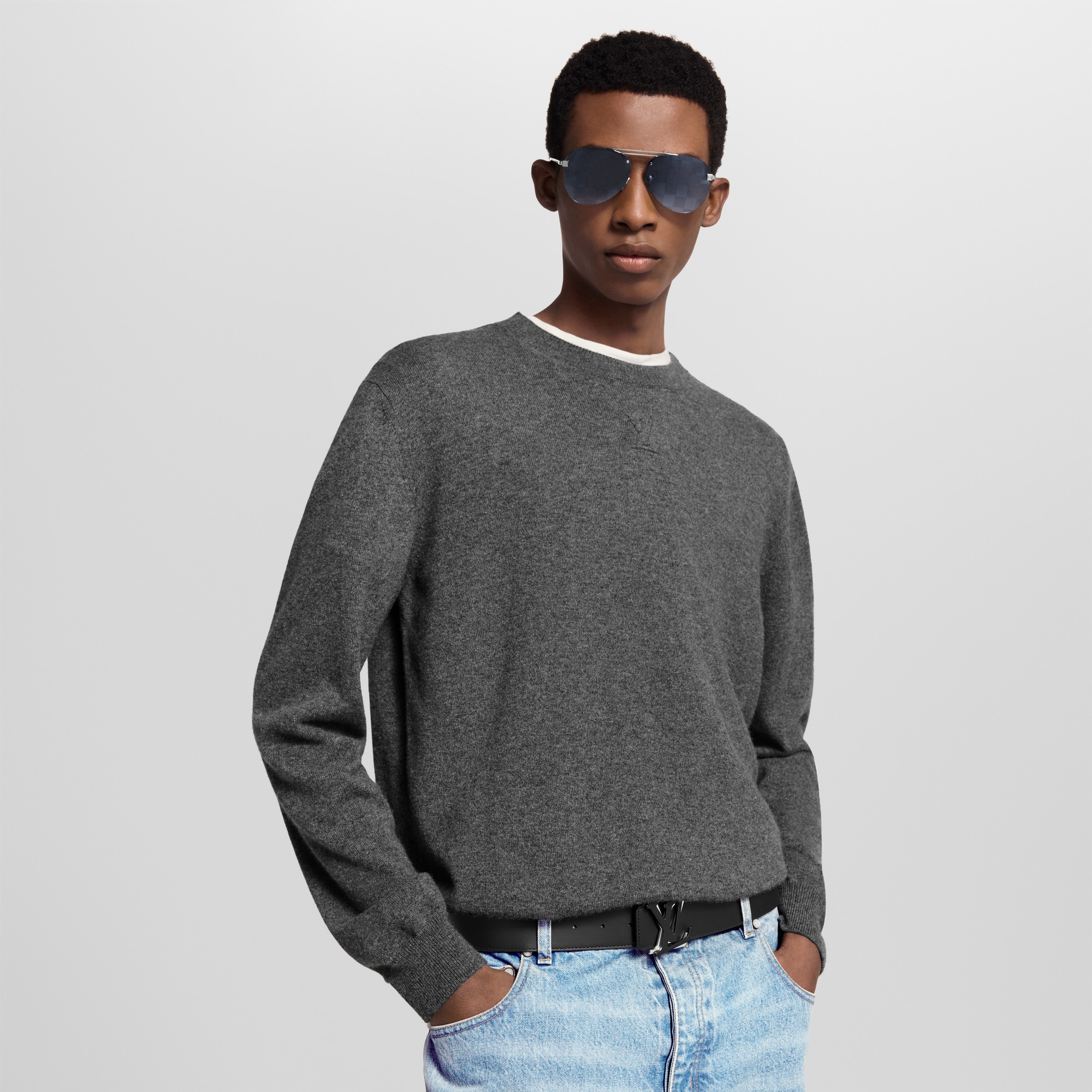 LV Shake 40mm Reversible Belt Monogram Eclipse Canvas in Men