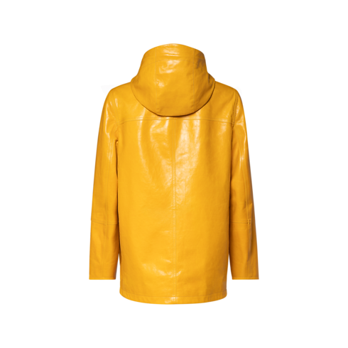 LV Signature Leather Parka back view