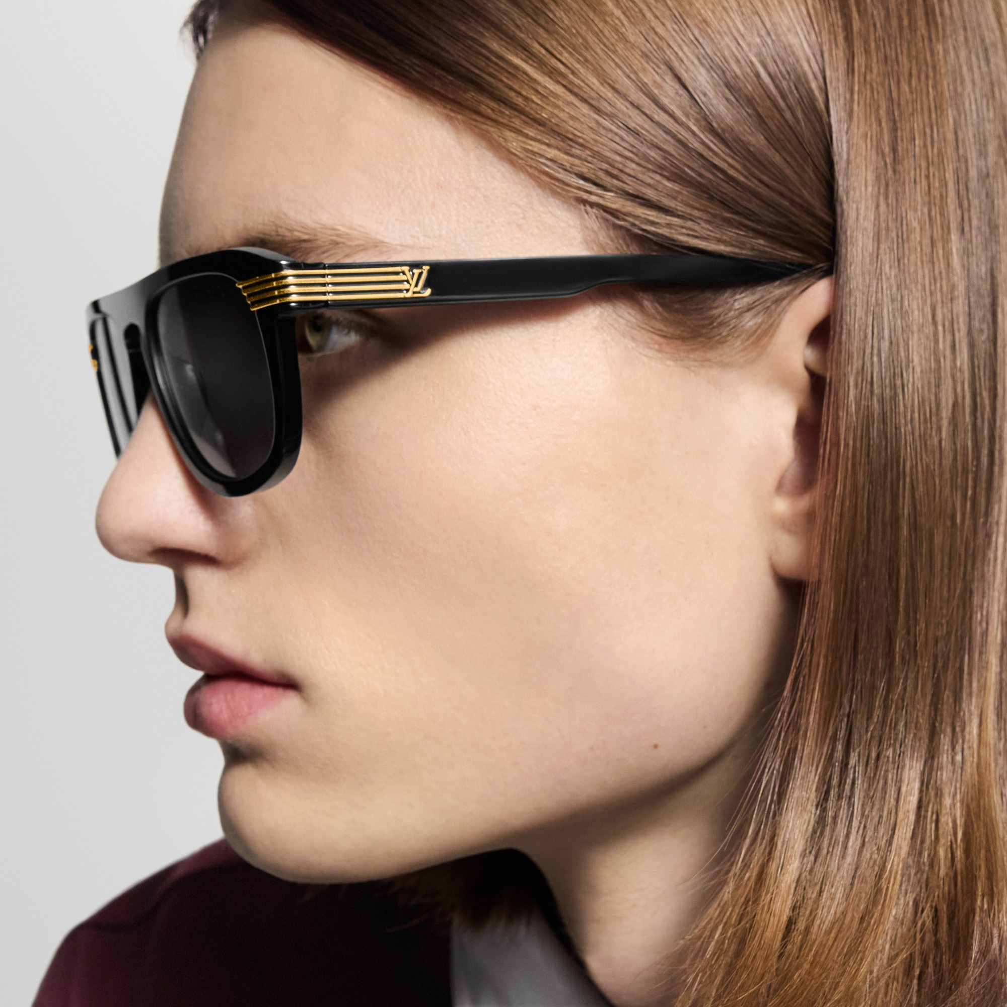 LV Slide Round Square 太陽眼鏡 . in 男士