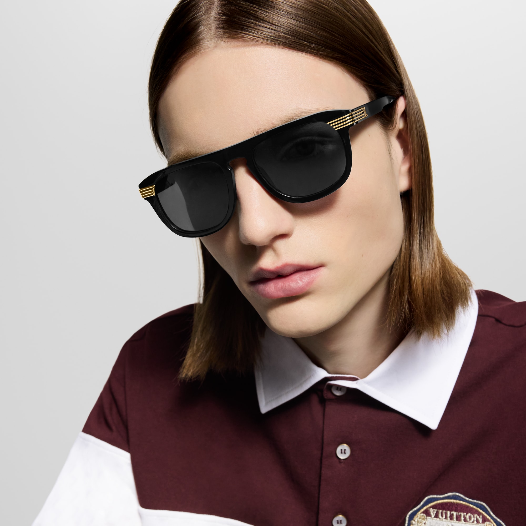 LV Slide Round Square 太陽眼鏡 . in 男士