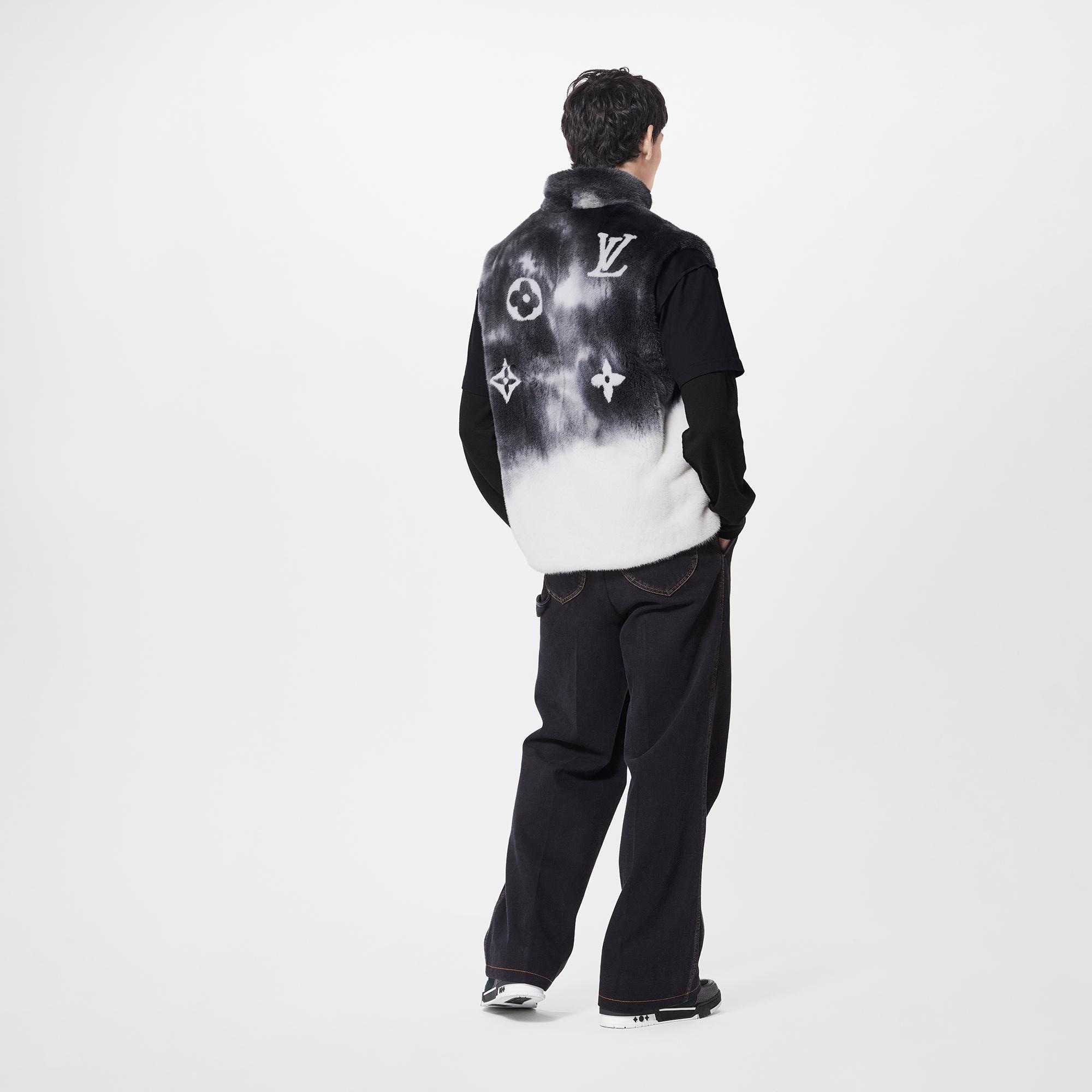 LV Spray 貂皮背心  in 男士