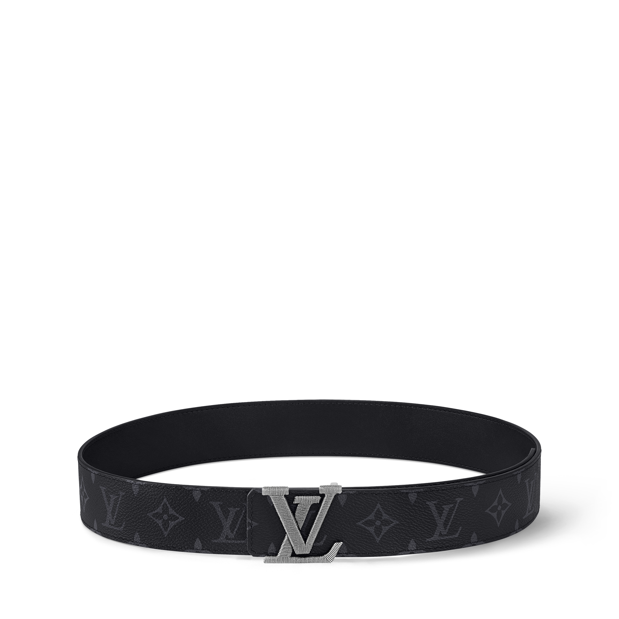 LV Stitch 40mm Reversible Belt Monogram Eclipse Canvas in Men