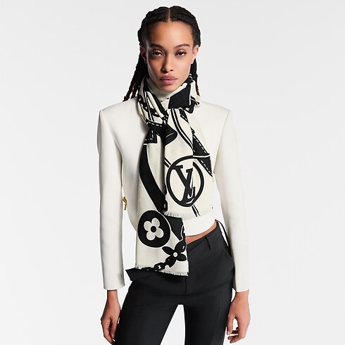 LV Straps Stole . in Women's Accessories Shawls and Stoles collections by Louis Vuitton (Product zoom)