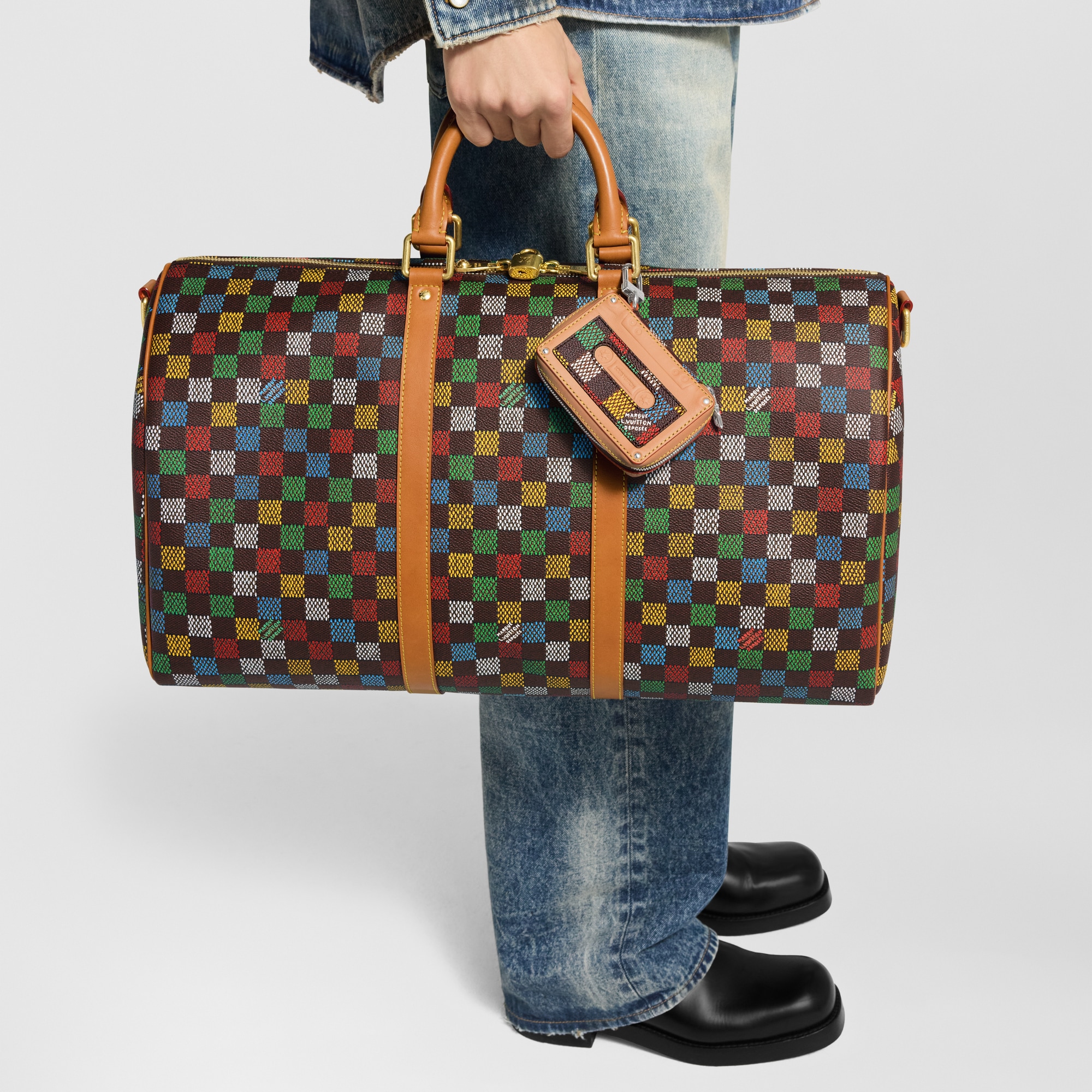 LV Tape Key Holder and Bag Charm . in Men