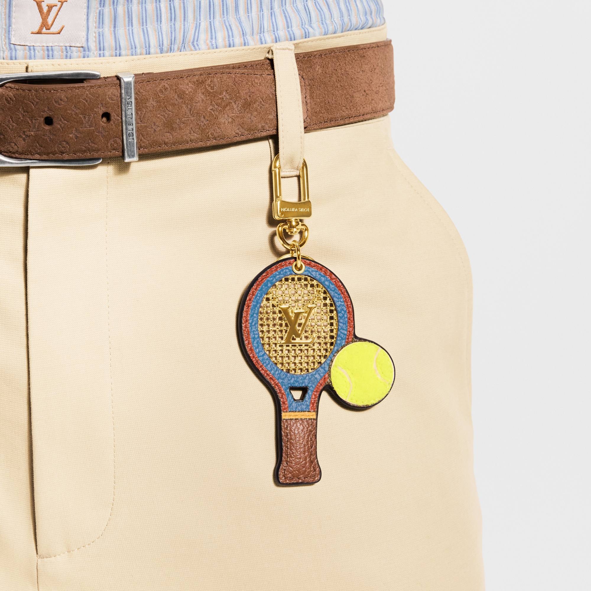 Louis Vuitton テニスラケット型キーホルダー LV Tennis Racket Key 