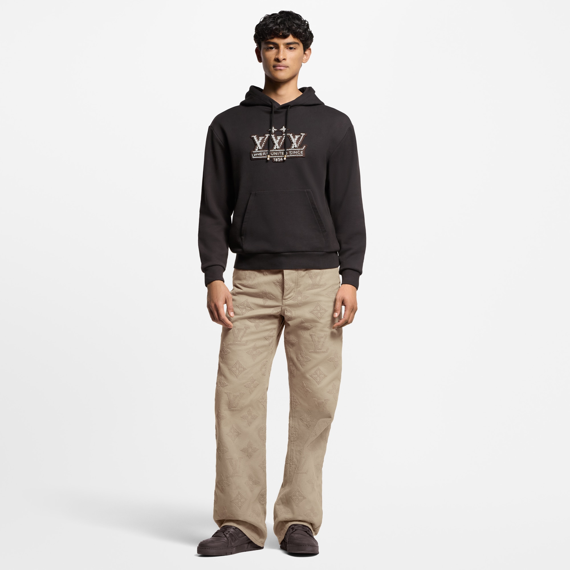 LV Trainer Distressed Sneaker  in Men