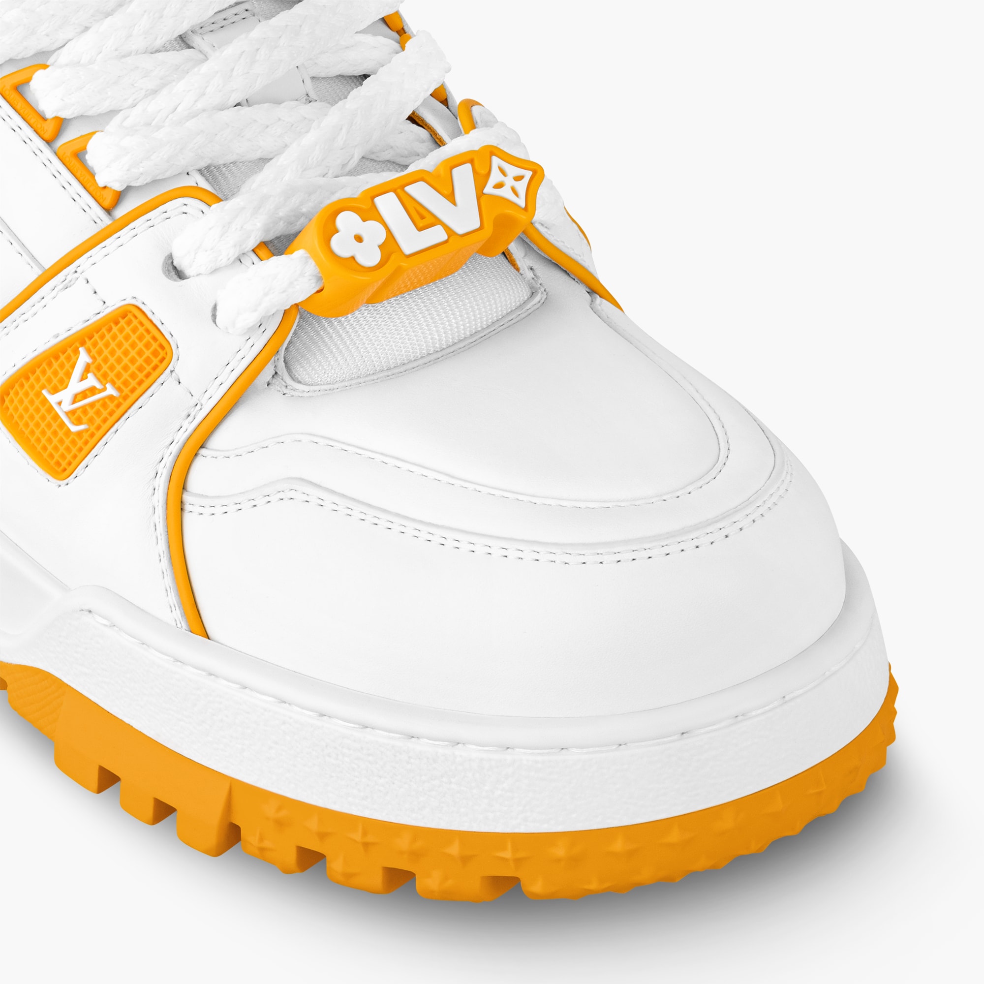 LV Trainer Maxi Sneaker Luxury Shoes 1ACPQF Yellow LOUIS