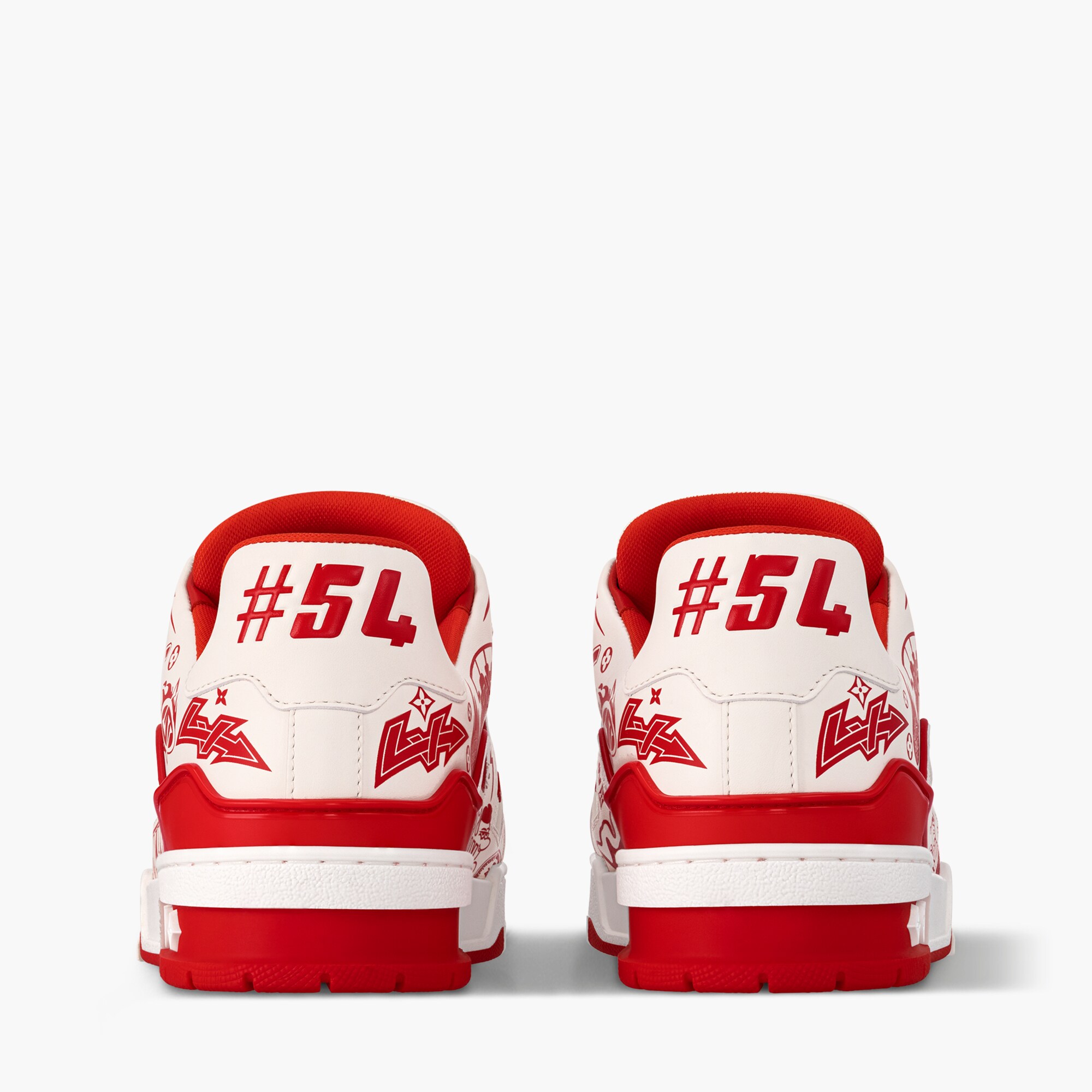 LV Trainer Sneaker Luxury Shoes 1ACFMJ Red LOUIS VUITTON