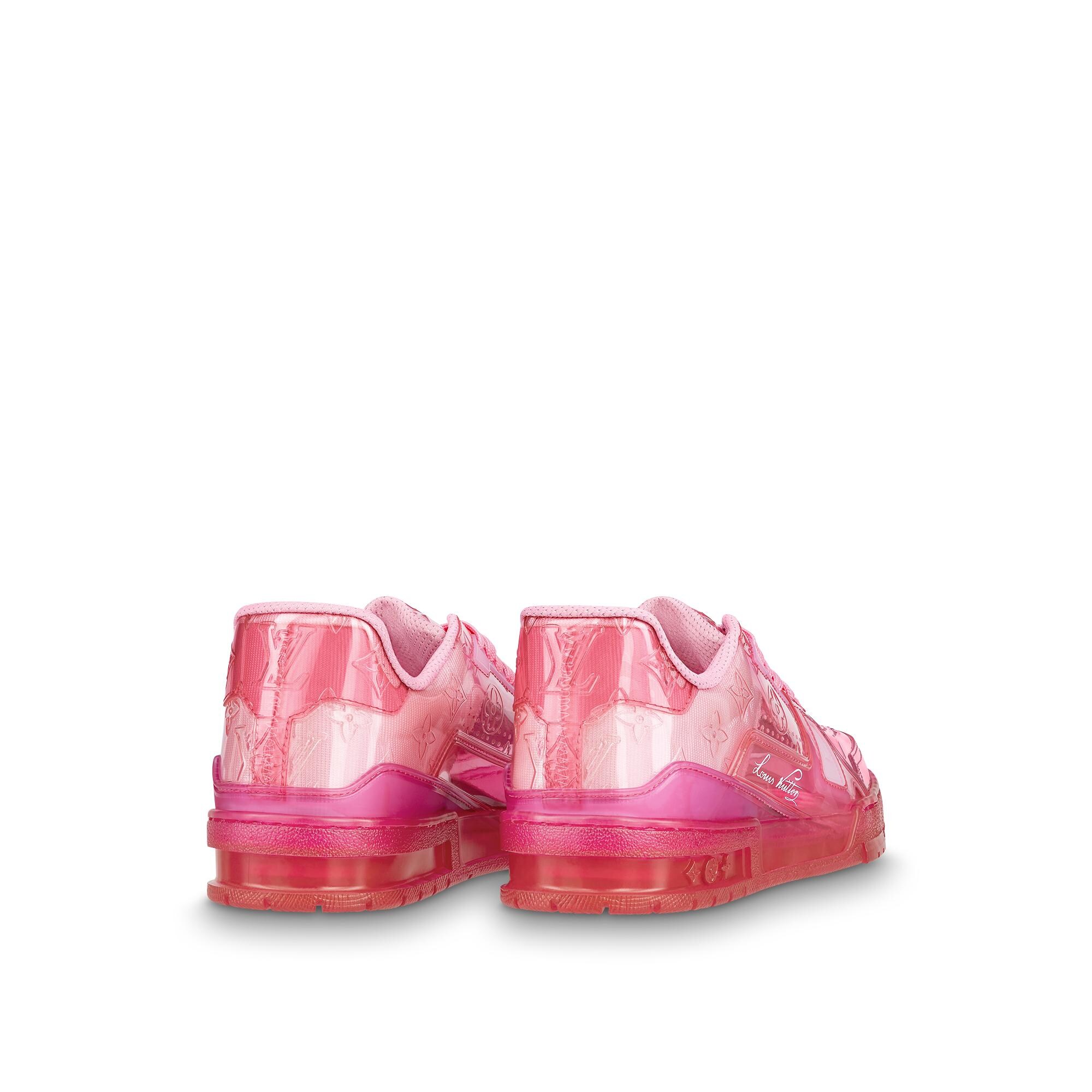 lv trainer sneaker pink
