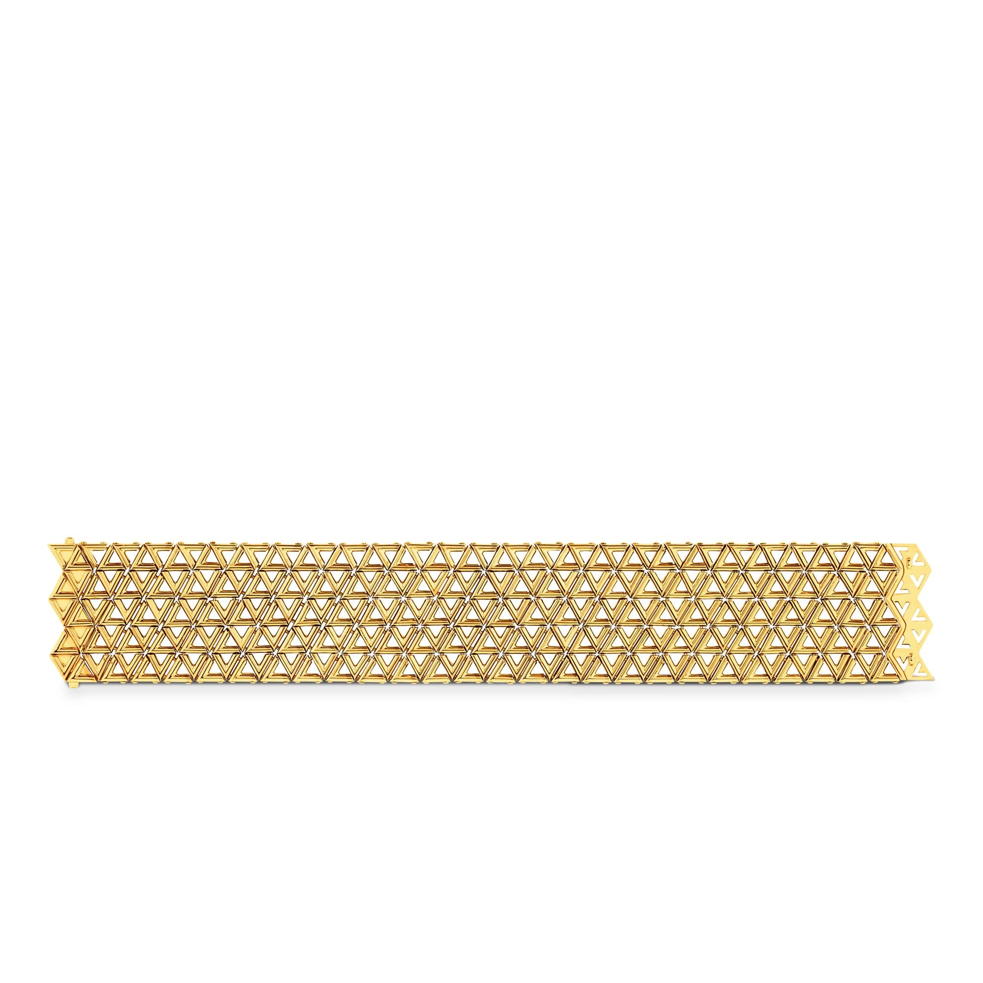 LV Volt Mesh Bracelet, Yellow Gold  in Jewellery
