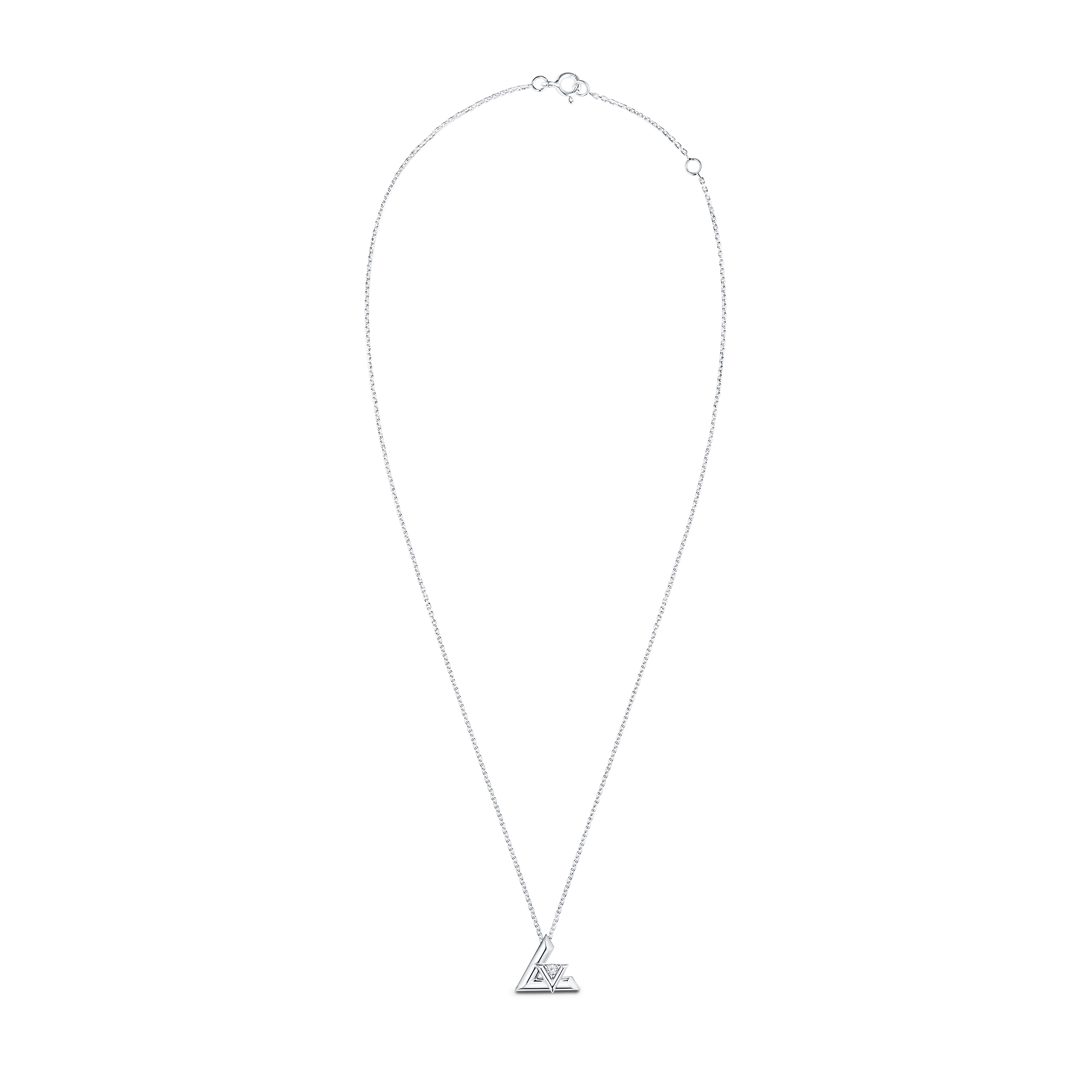 LV Volt One Large Pendant, White Gold And Diamond  in Jewellery