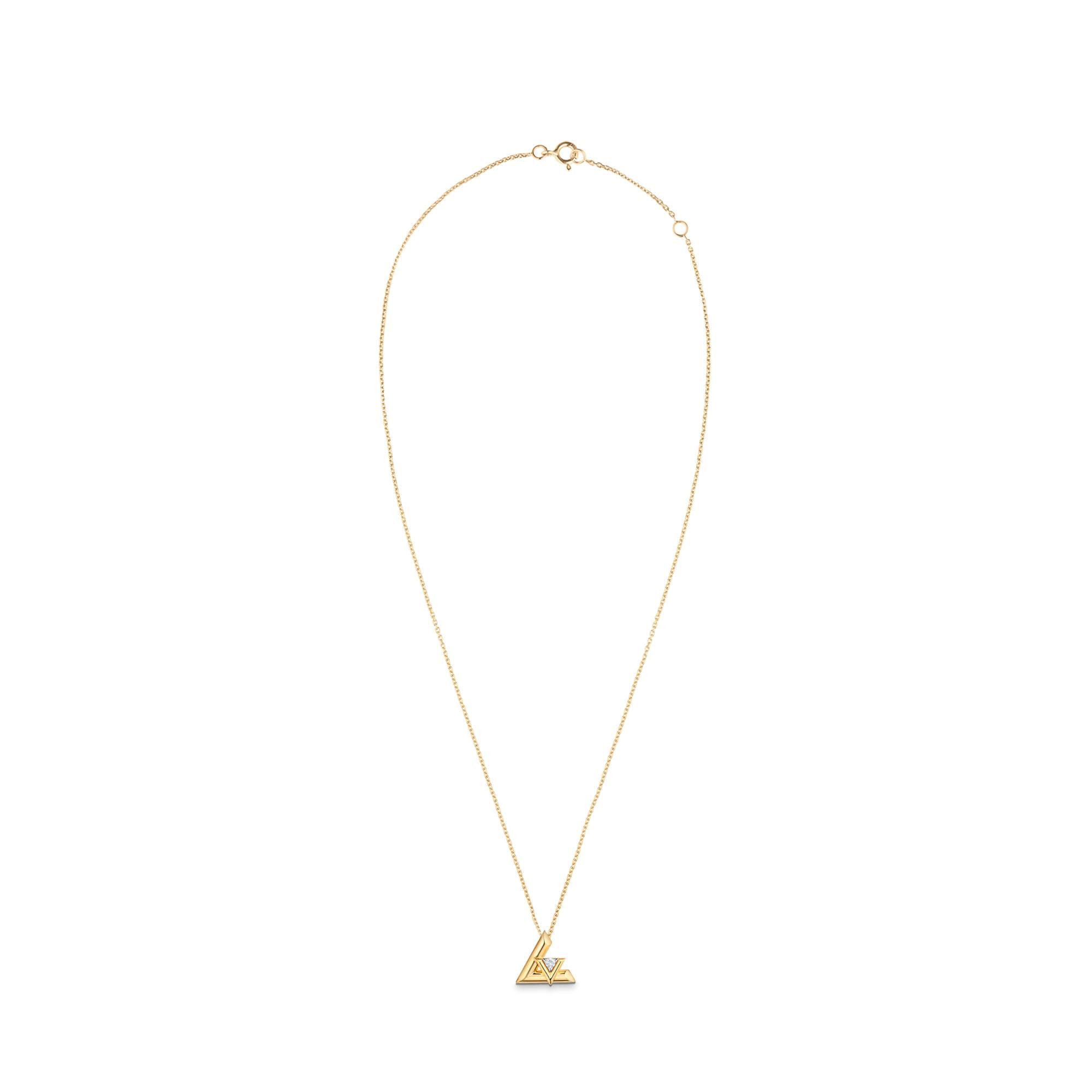 LV Volt One Small Pendant, Yellow Gold And Diamond  in Jewellery