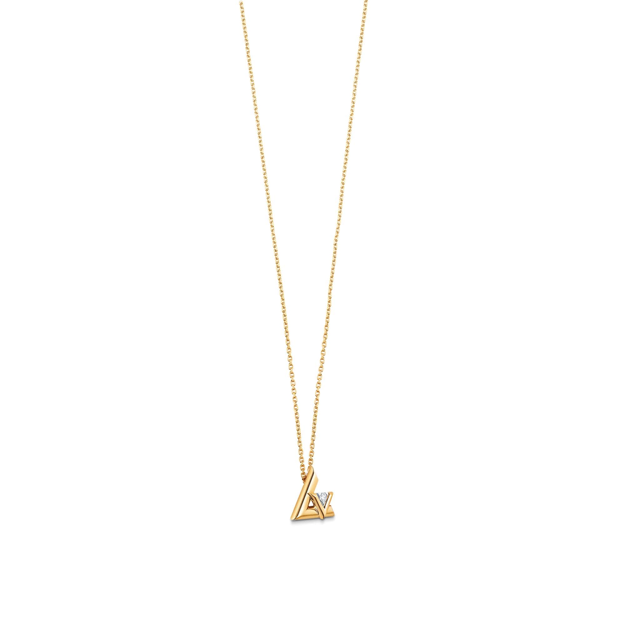 LV Volt One Small Pendant, Yellow Gold And Diamond  in Jewellery