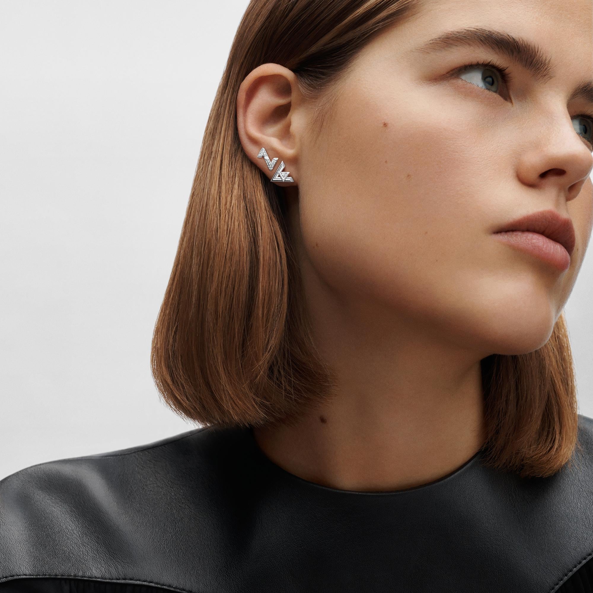 LV Volt One 白K金配鑽石耳釘 - 單枚  in 珠寶系列