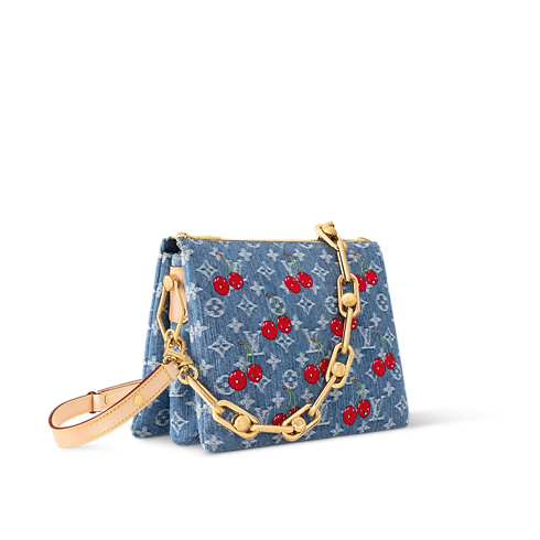 LV x TM Coussin PM Monogram Denim in Bags and Small Leather Goods's Women Bags LV Icons collections by Louis Vuitton (Product zoom)